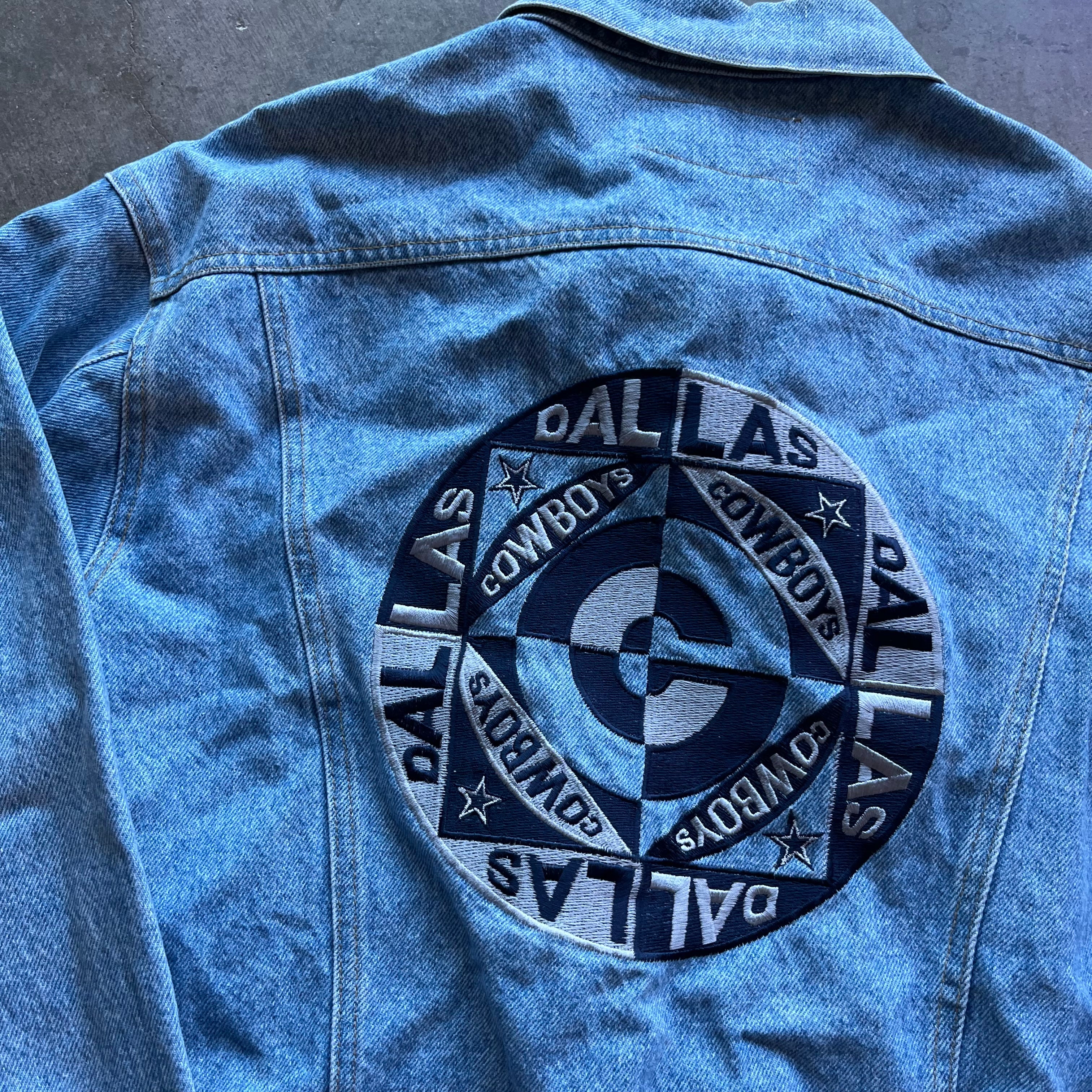 M 90s Dallas Cowboys Denim Jacket