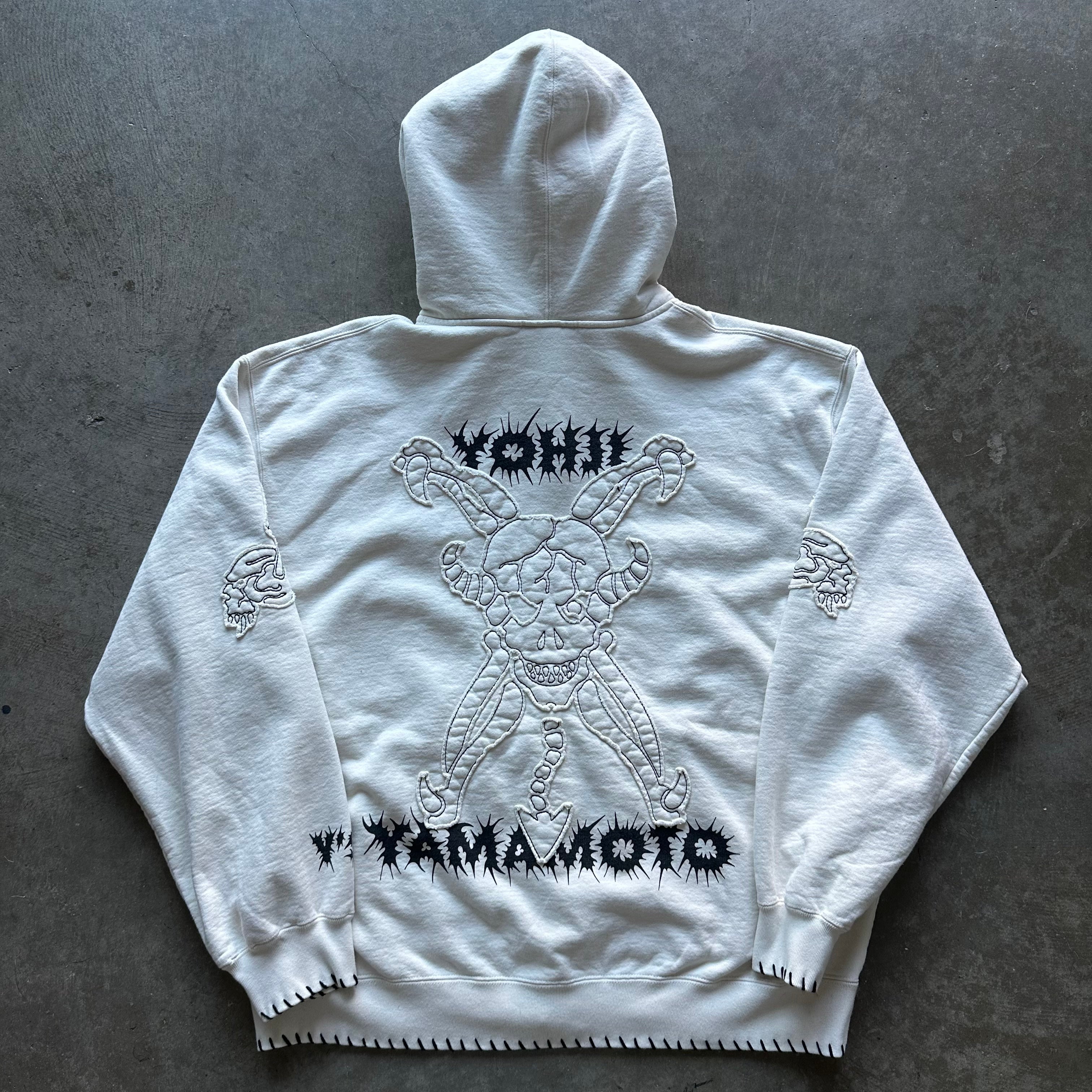 XXL Yohji x Supreme Cream Skull Full Zip