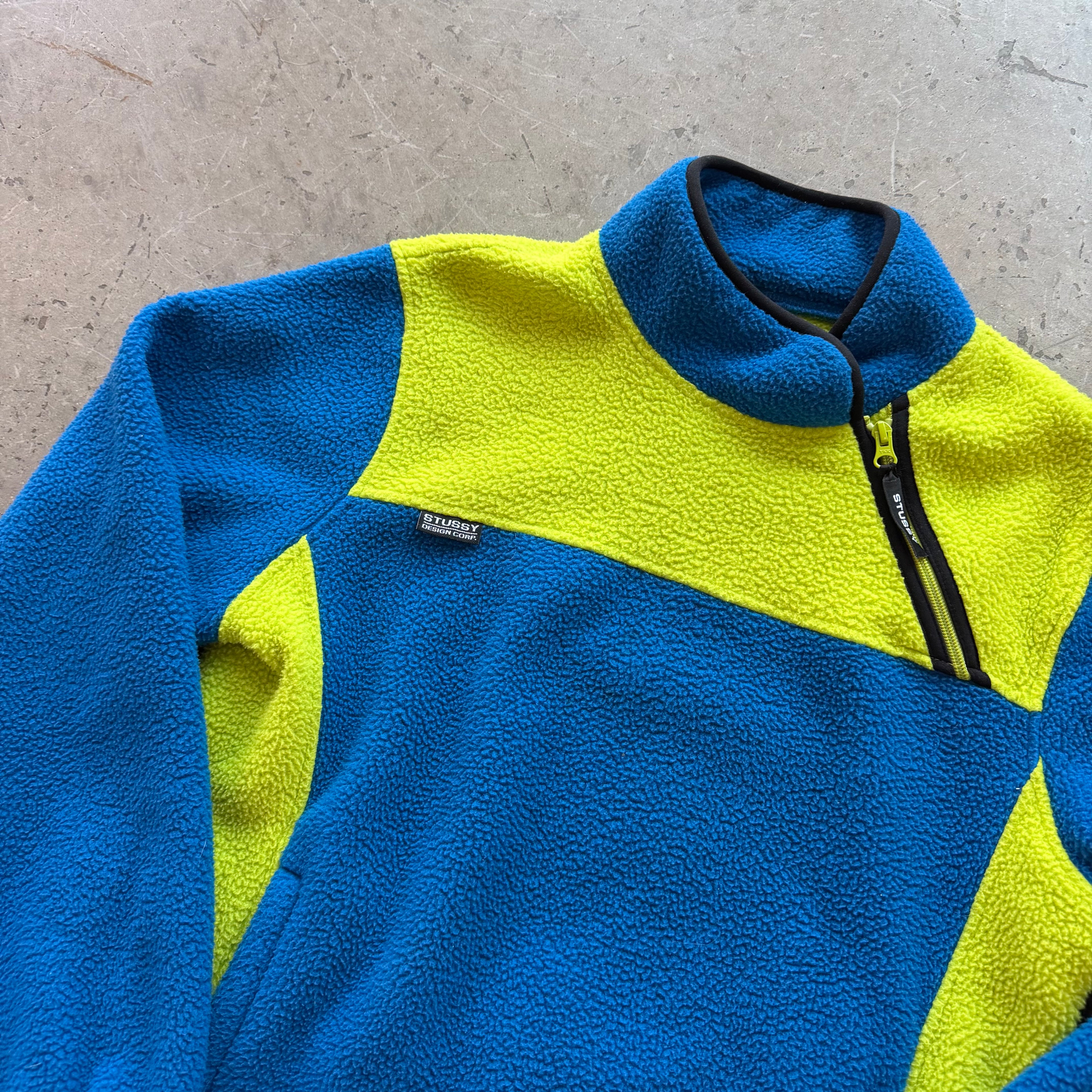 M Stussy Half Zip Fleece