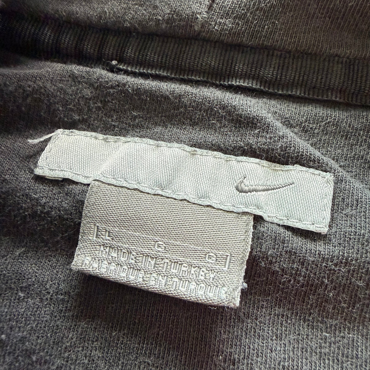 L 00s Nike Check Hoodie Black