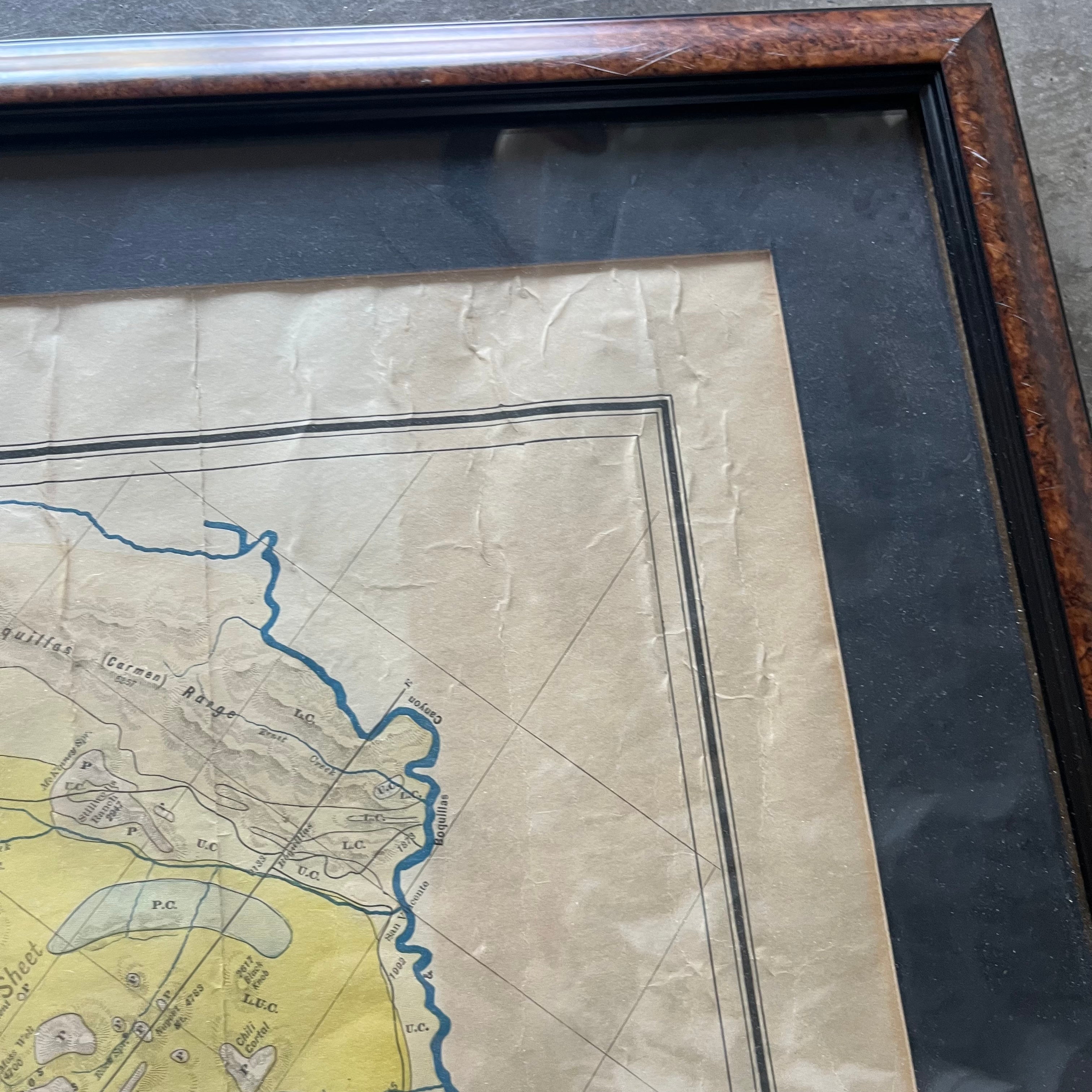 1904 Geological Map of West Texas