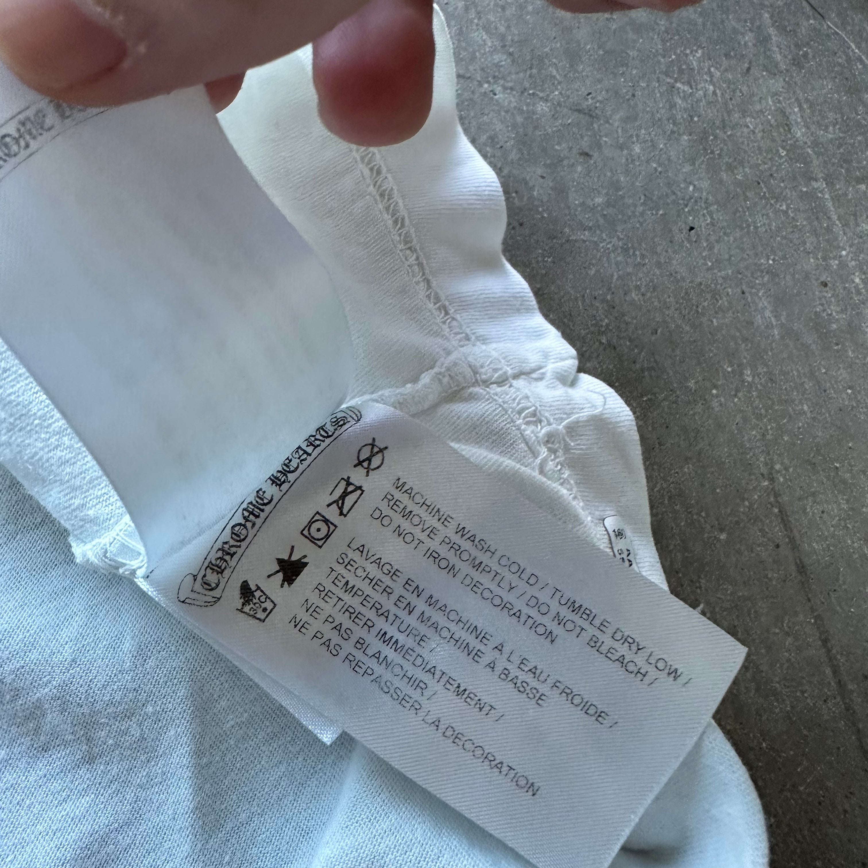 L Green/White Chrome Hearts Crosses Tee