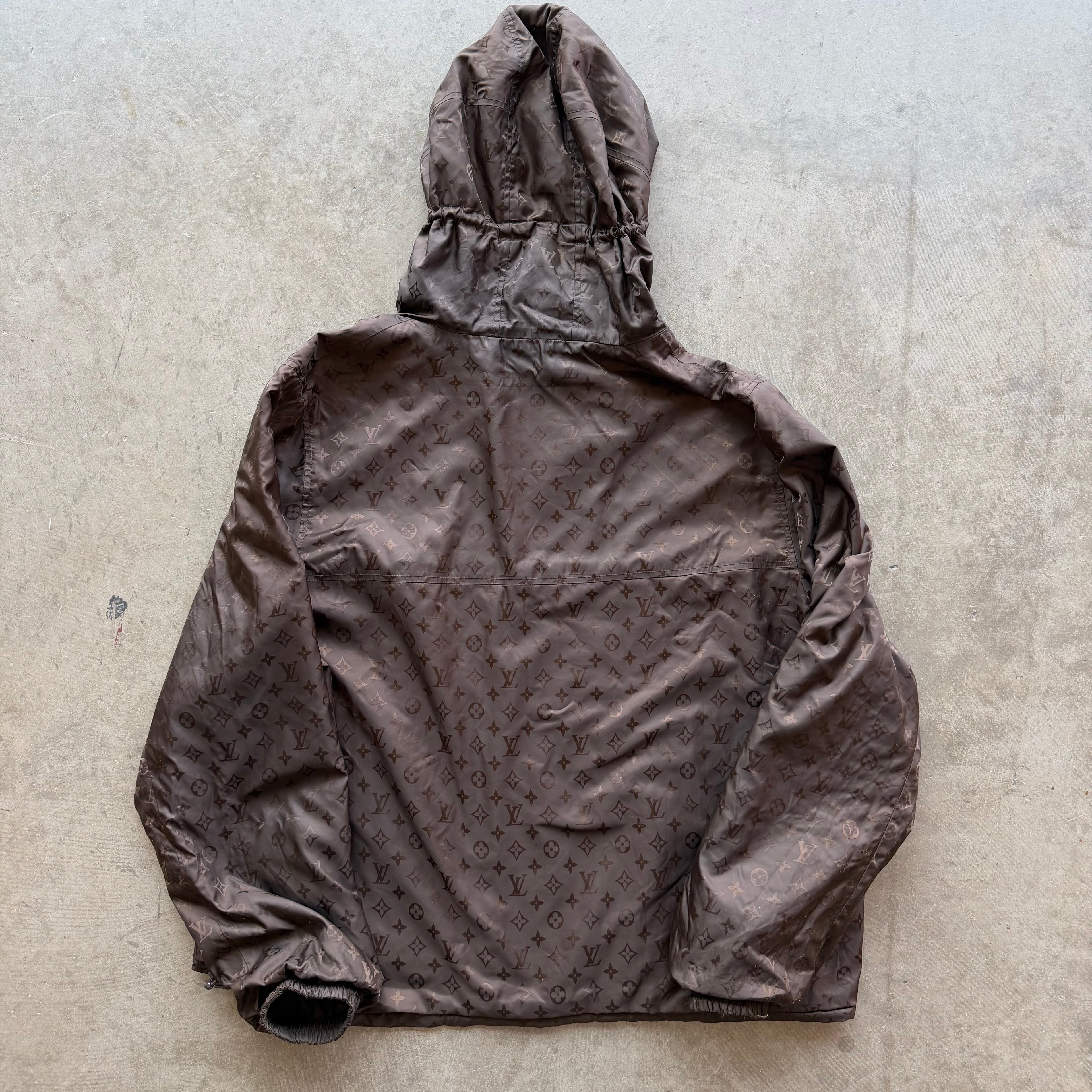 Louis Vuitton Reversible Nylon Windbreaker Brown