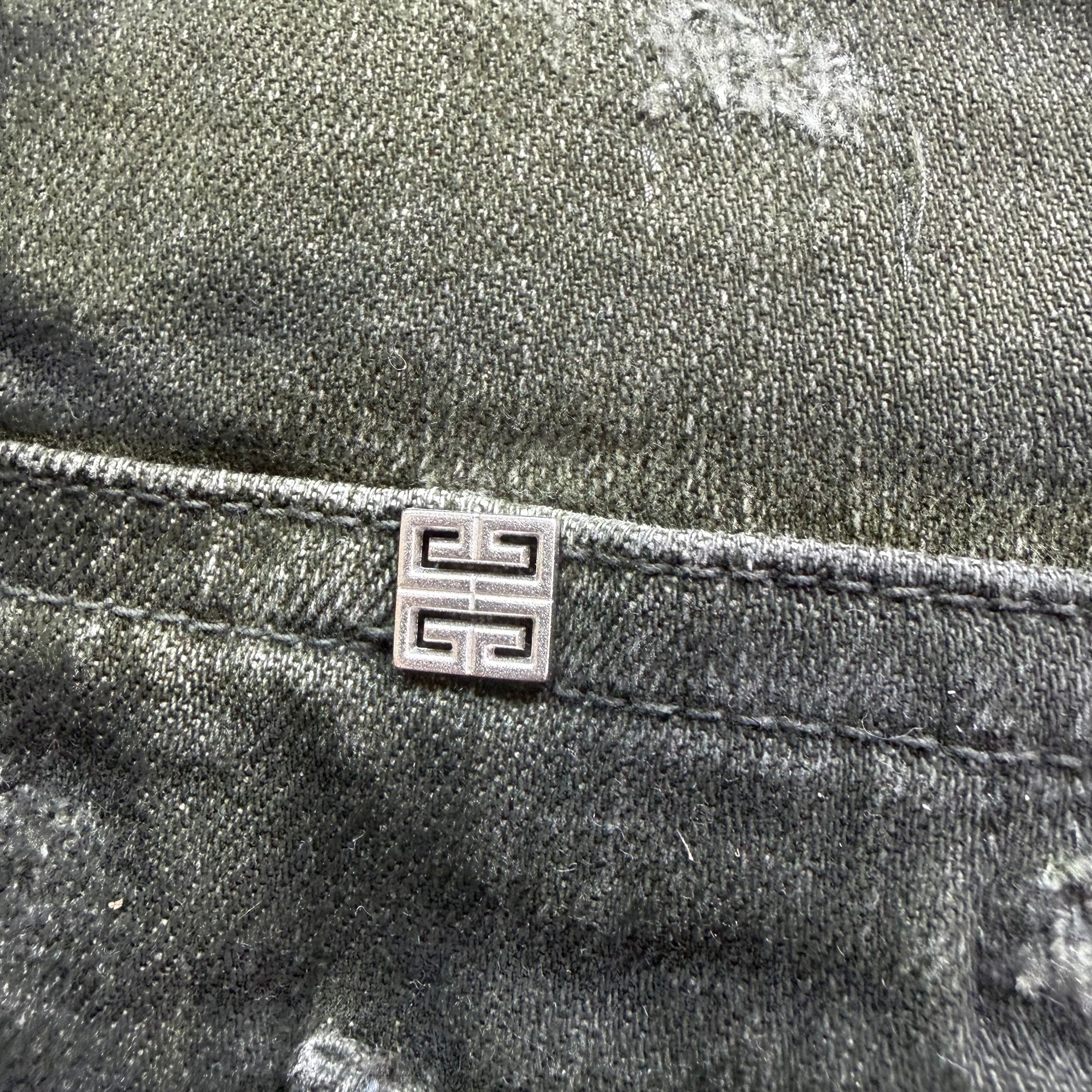 37x34 Givenchy Slim Fit Tapered Distressed Tie Dye Jeans