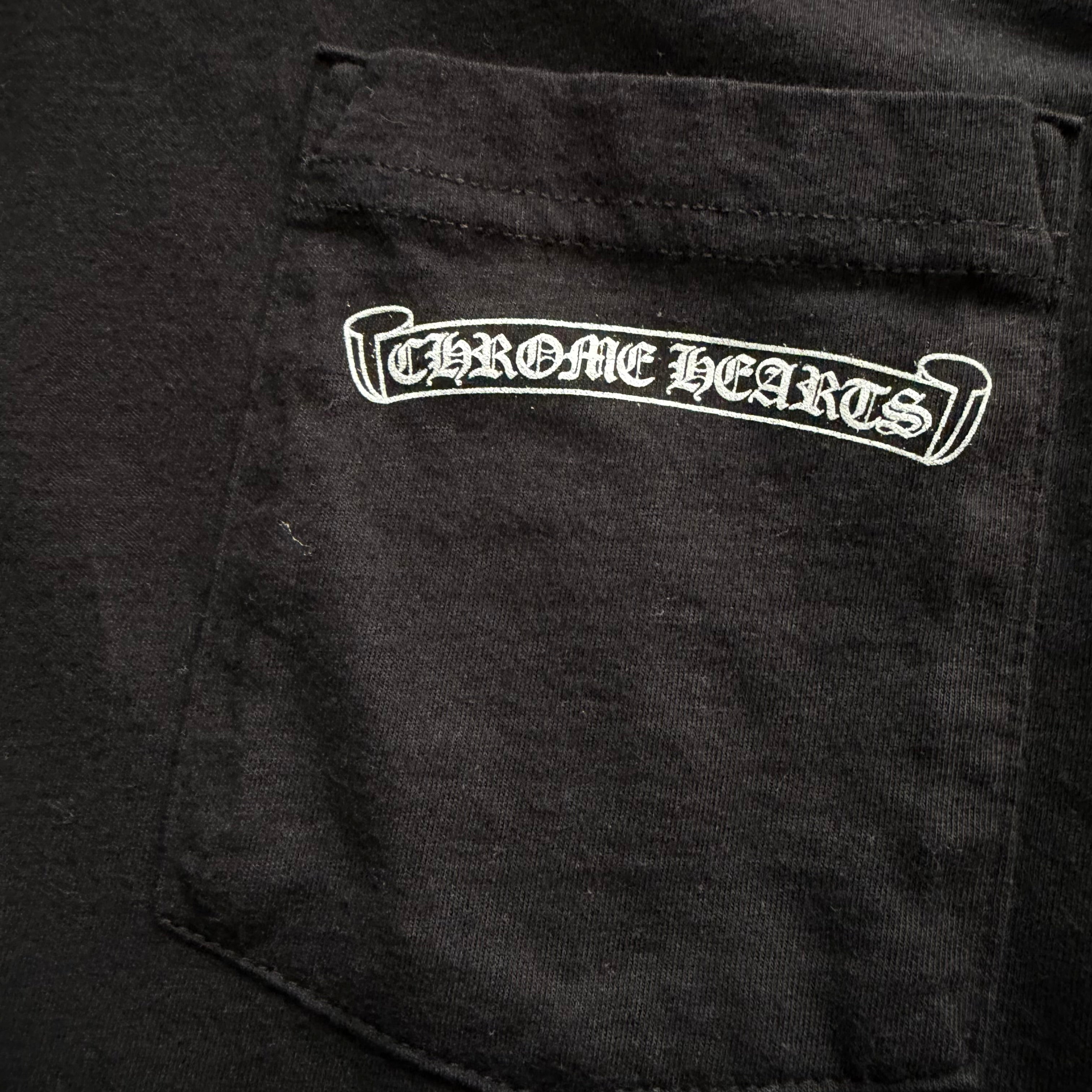 M Black Chrome Hearts USA Shoulder Spellout