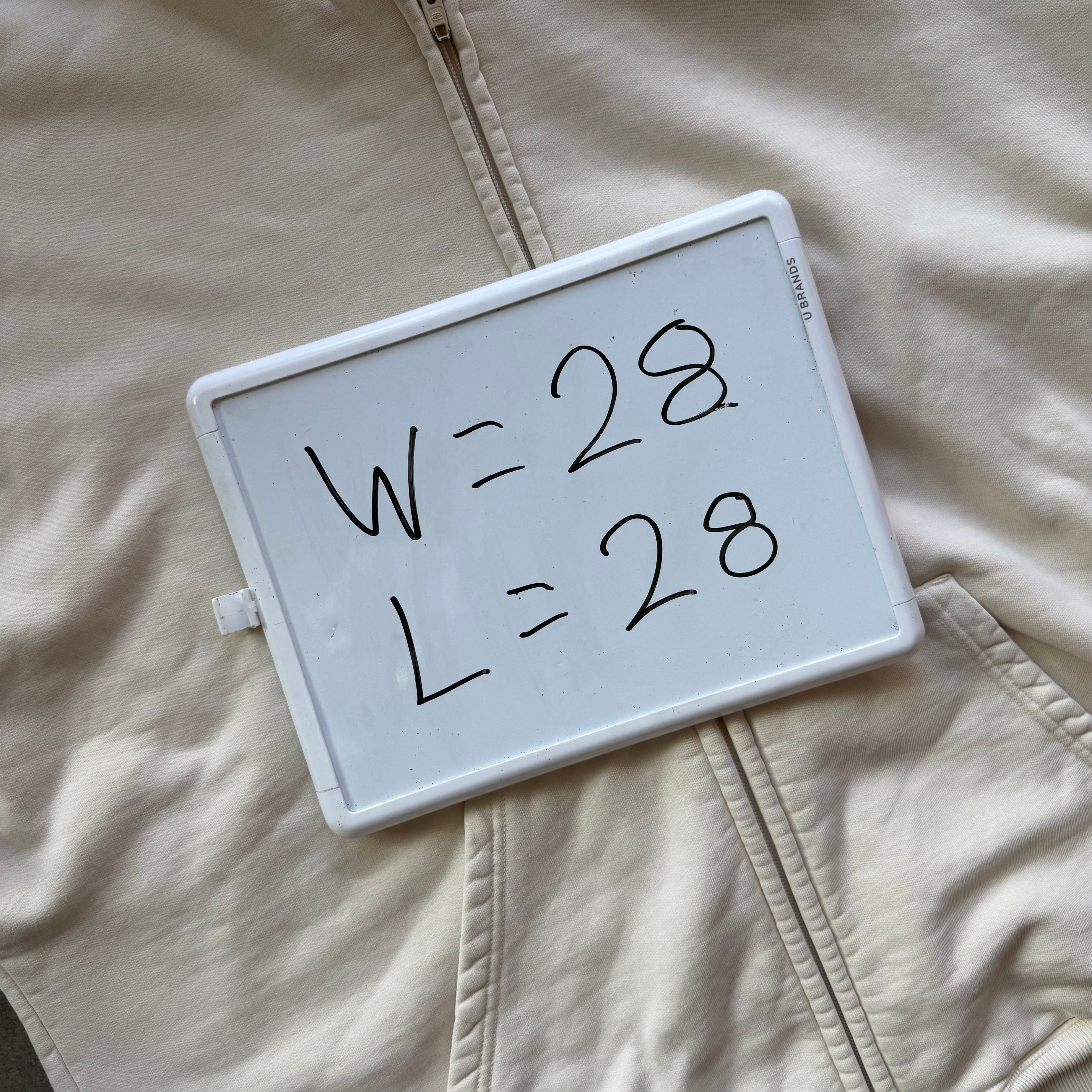 M Balenciaga Creme Small Logo Full Zip