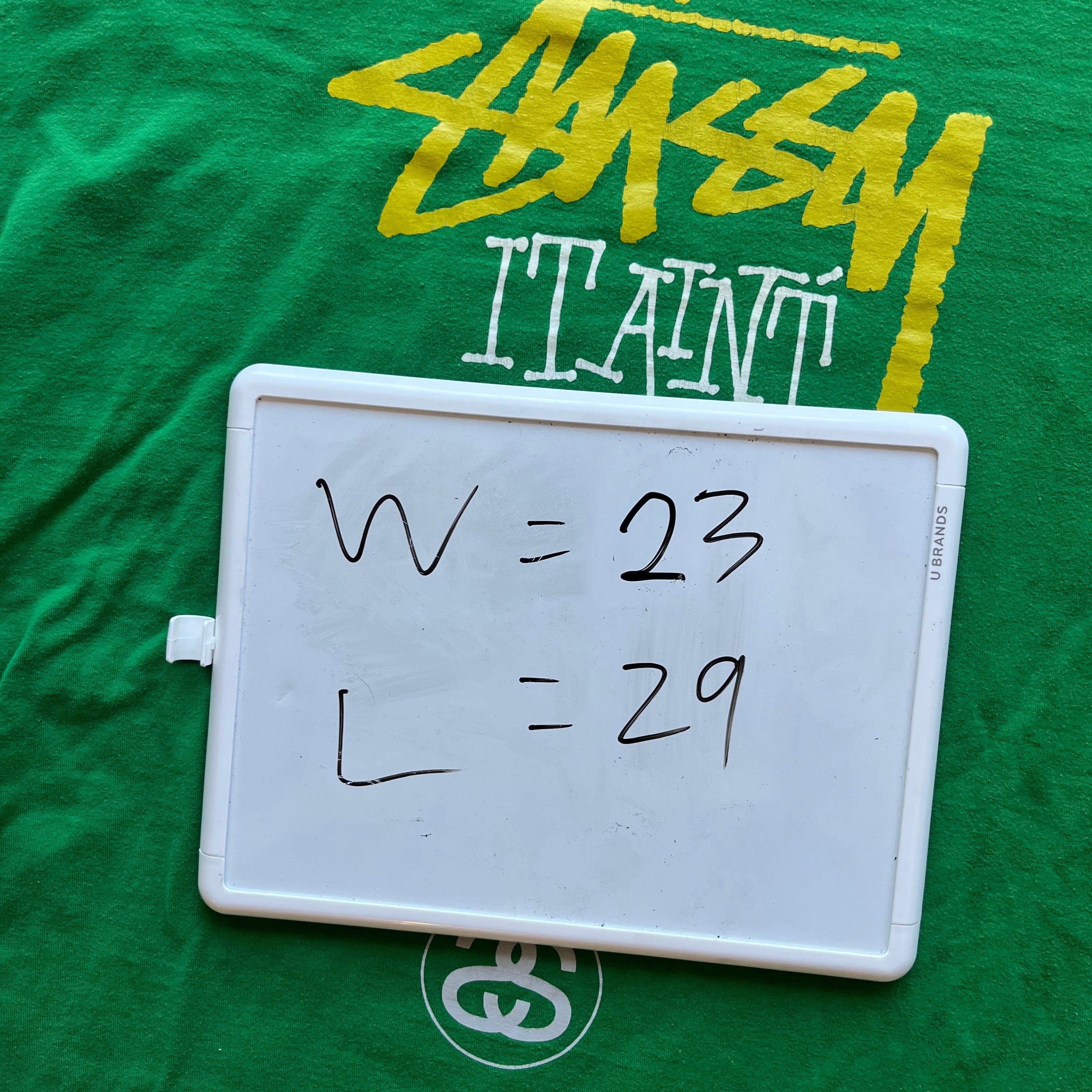 XL Green/Yellow Stussy Tee