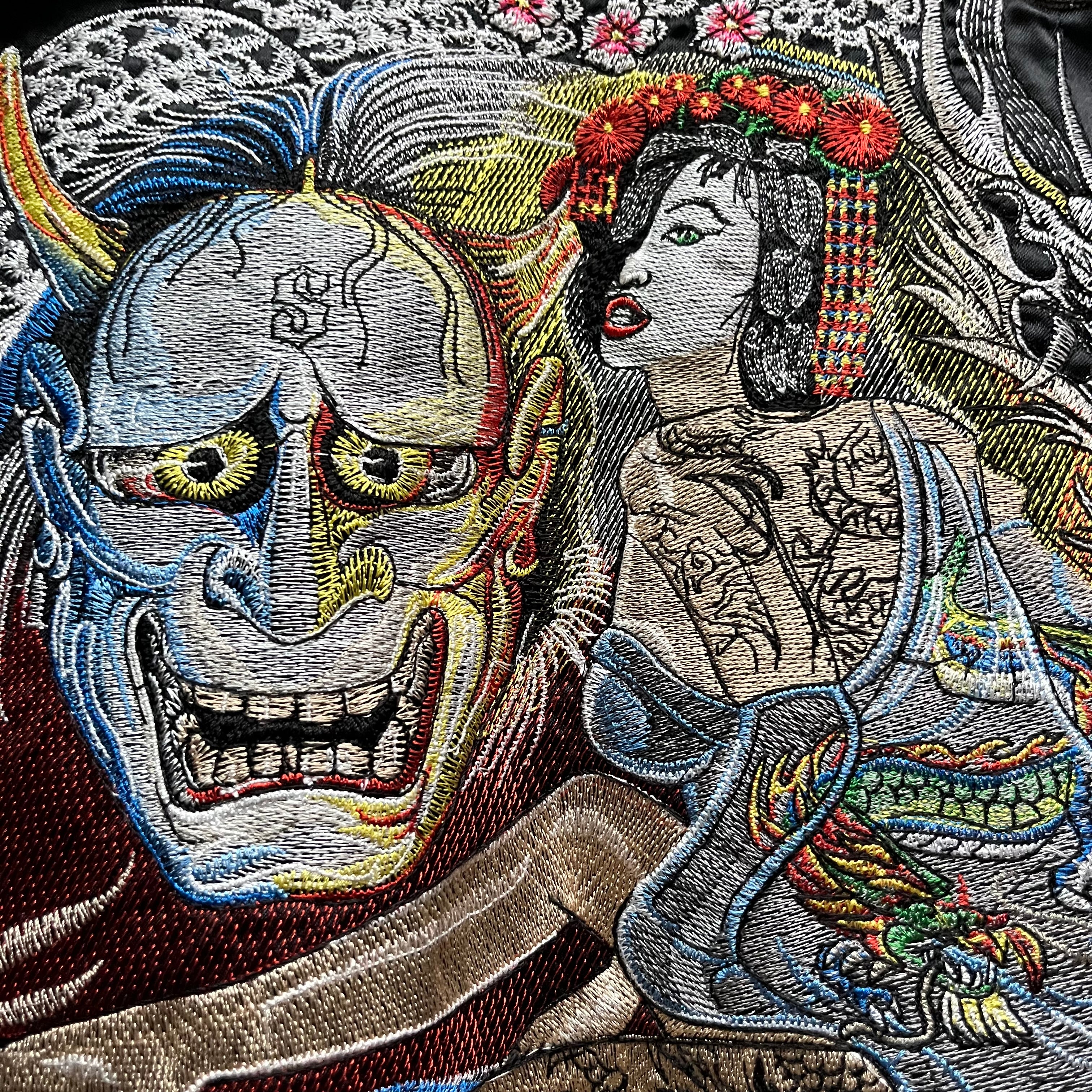 XL 00s Sugoi Tattoo Souvenir Jacket