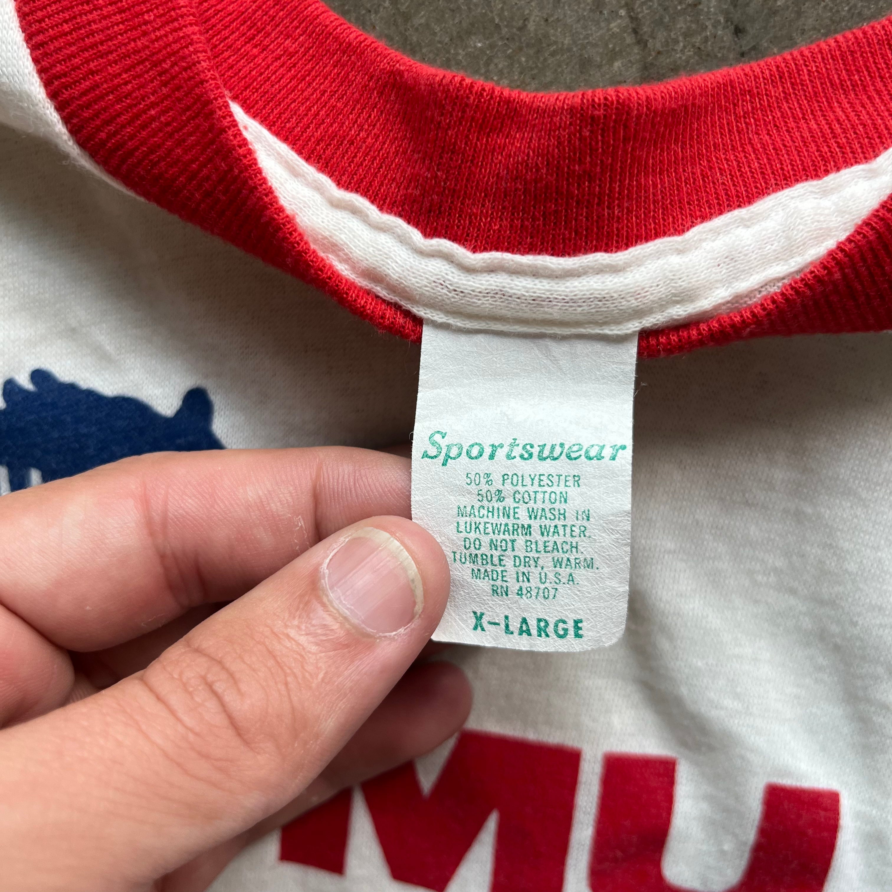 L 1980 SMU Ringer Tee