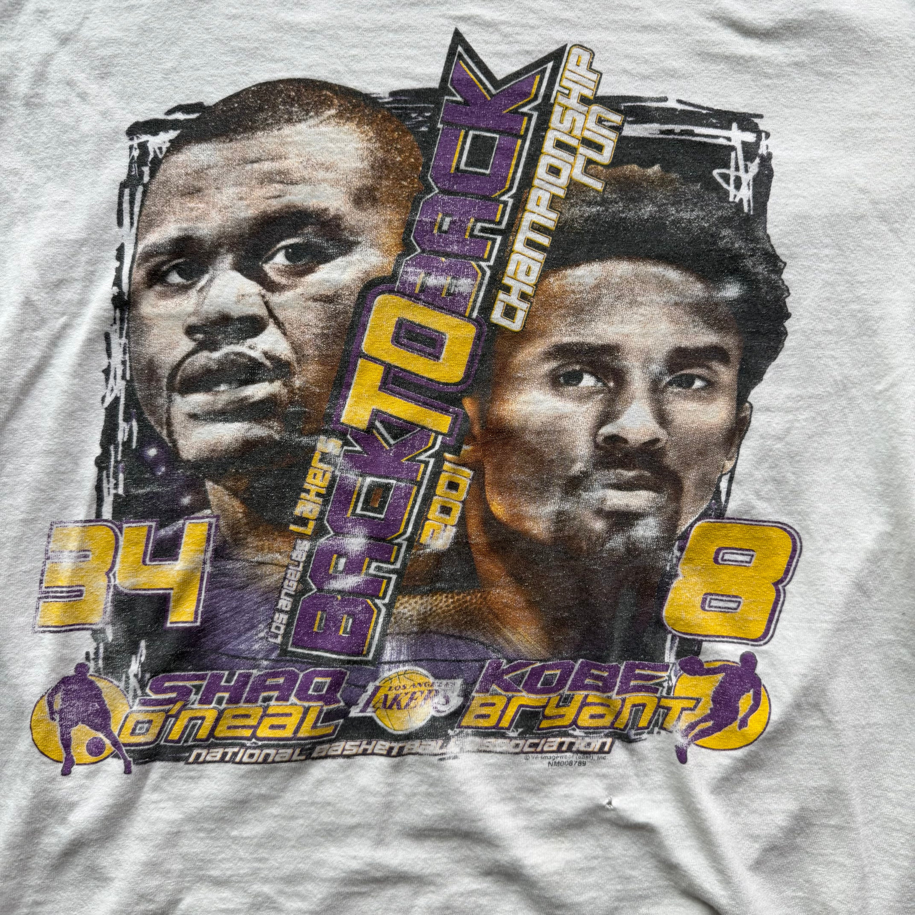 M 01 Shaq and Kobe Lakers Tee