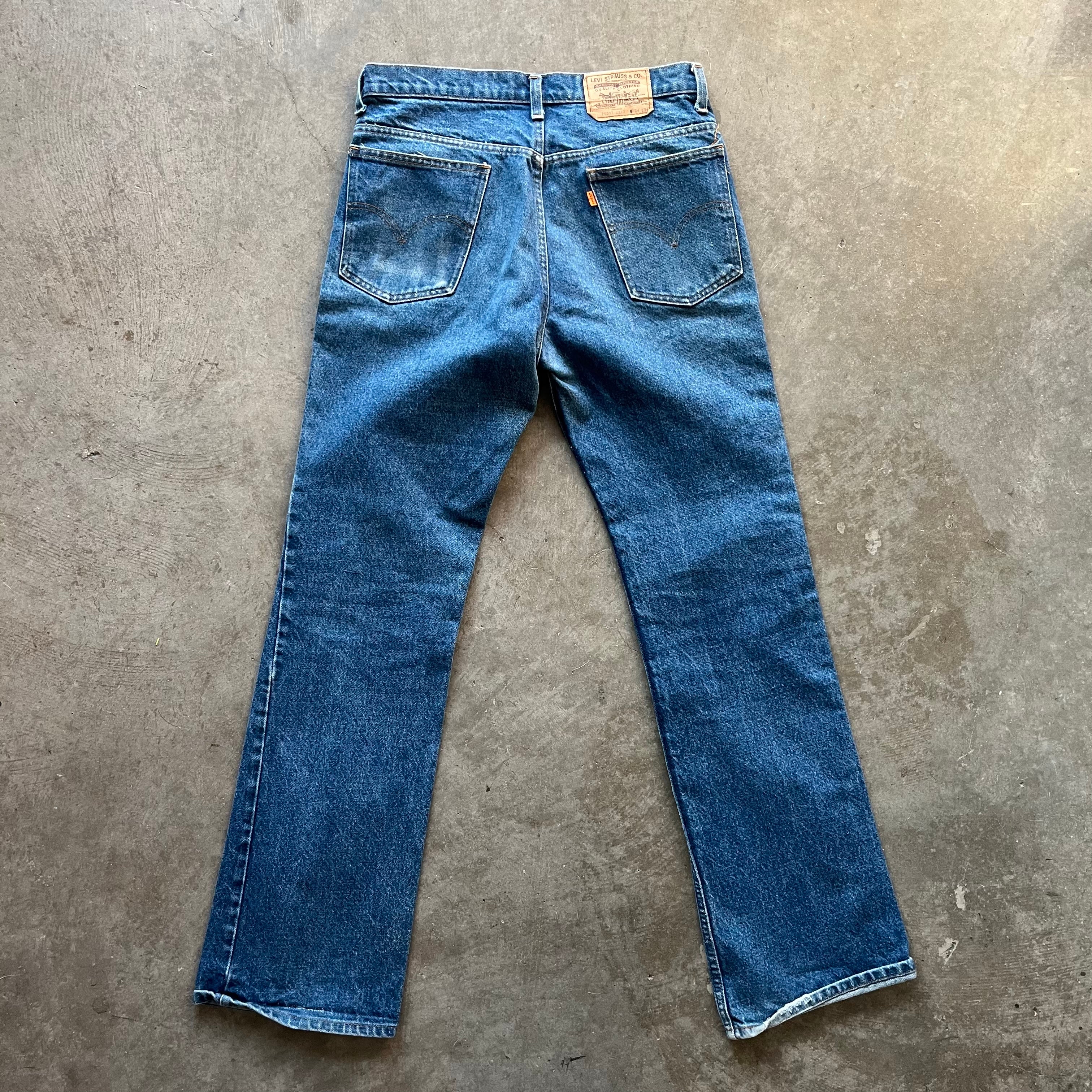 33x34 1971 Levis 20517 Orange Tab Jeans