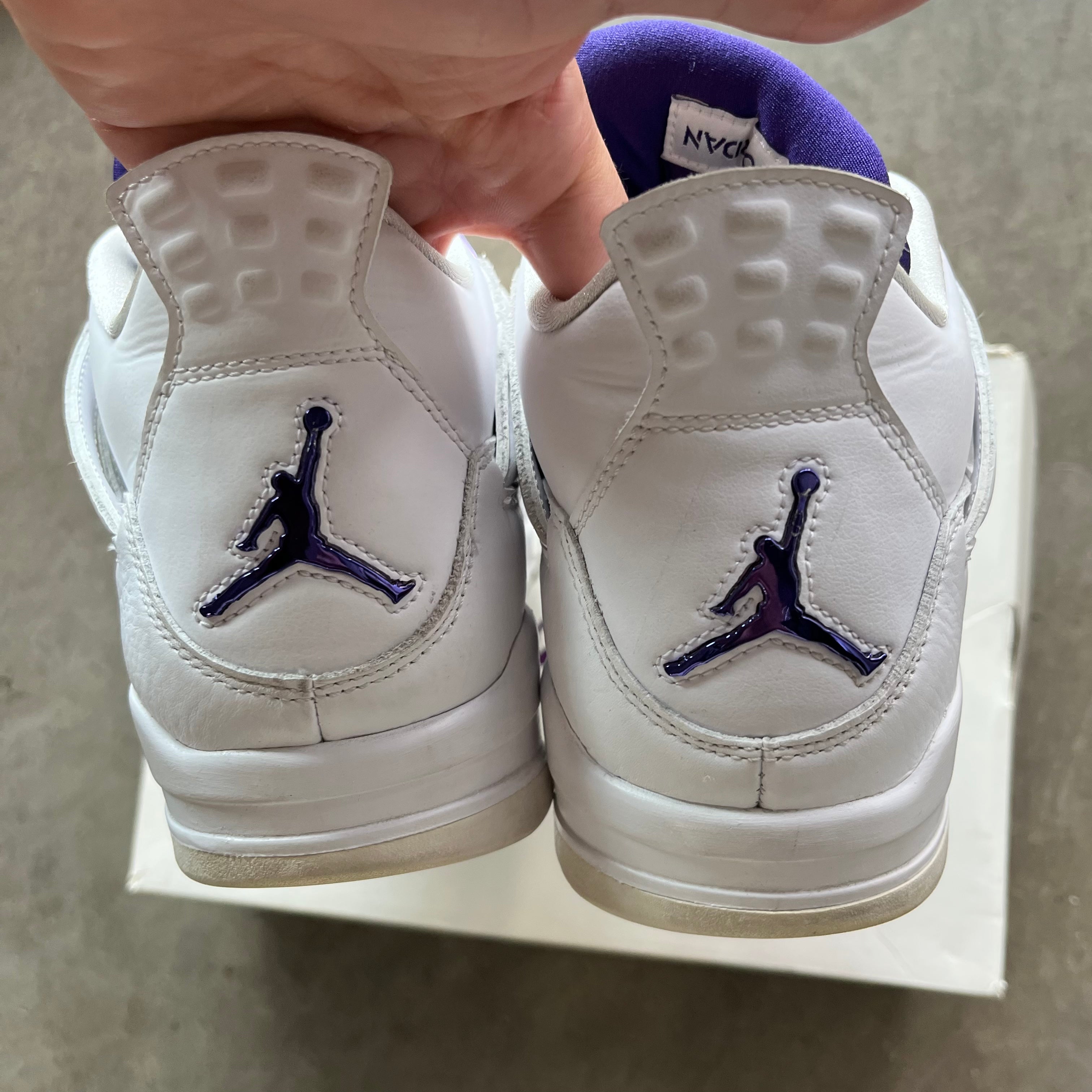 11 Used Jordan 4 Purple Metallic