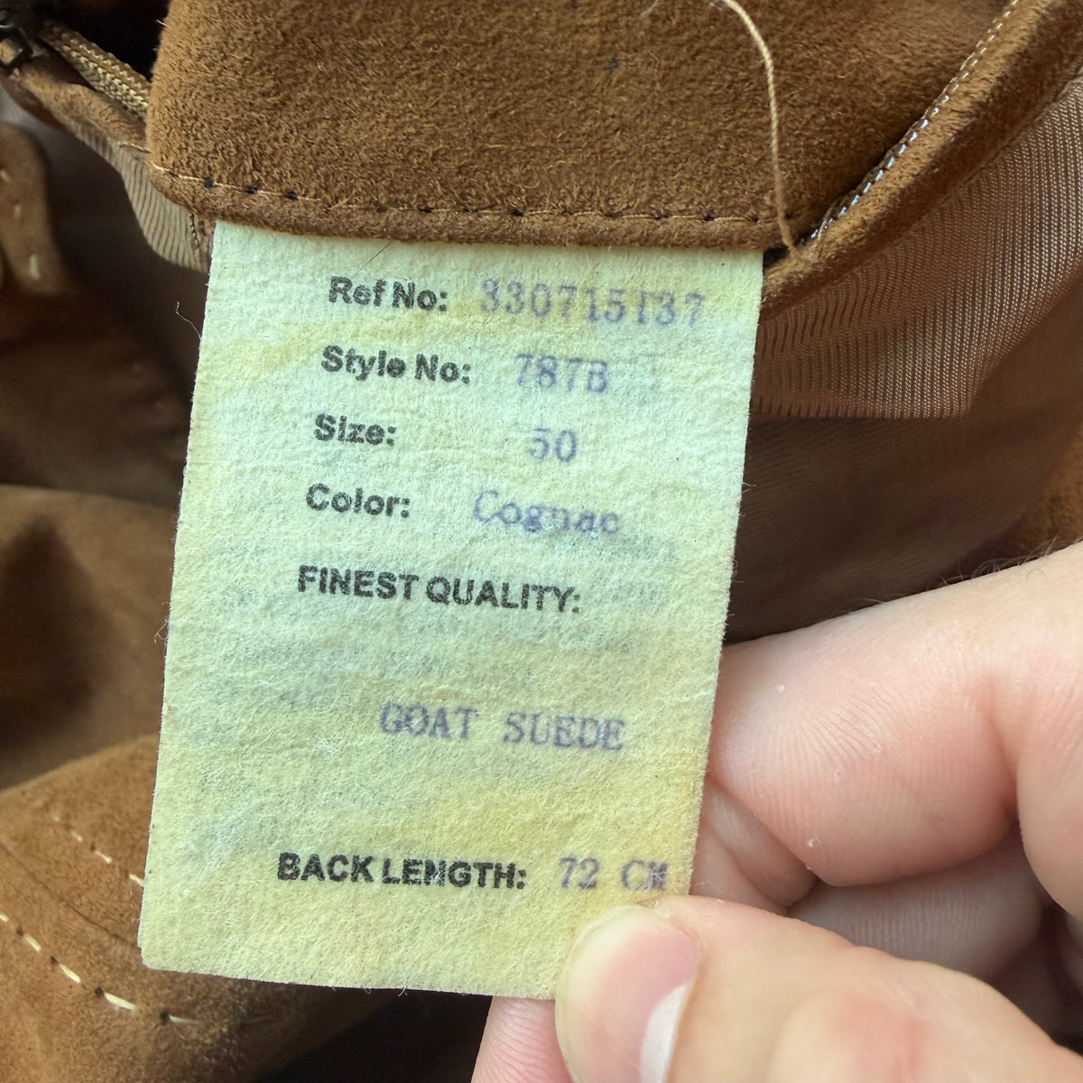 L 90s Balmain Suede Bomber Jacket
