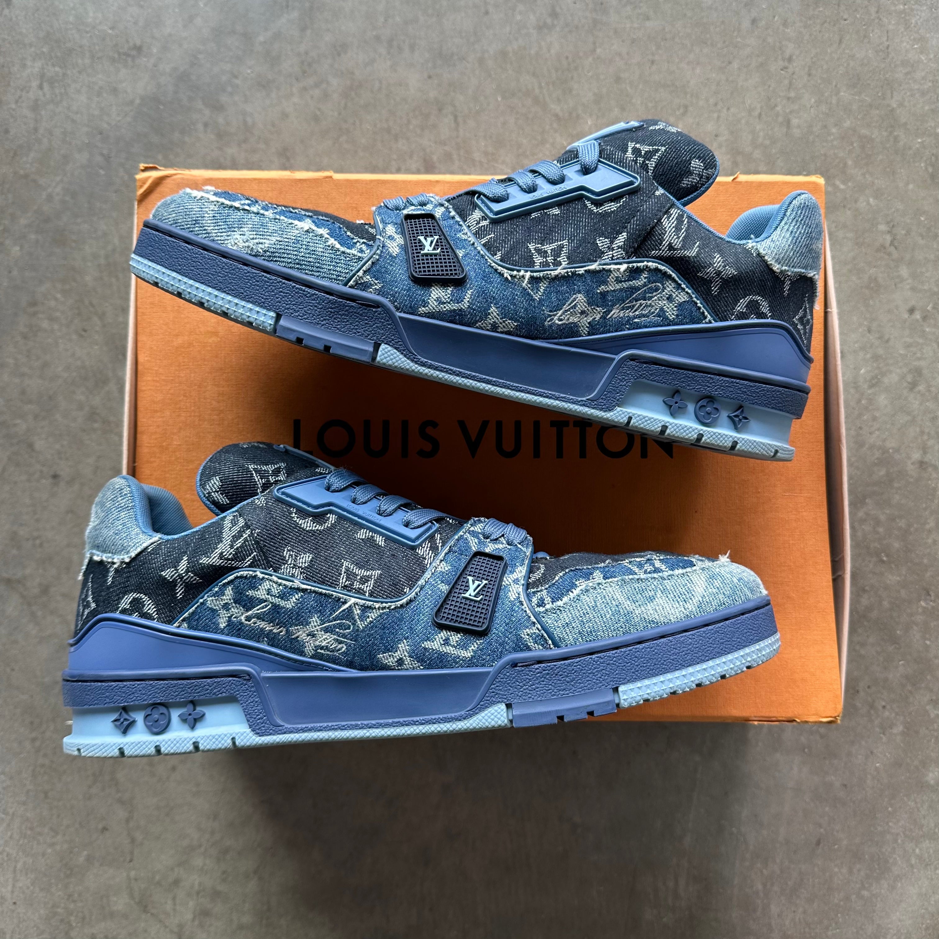 10.5 Used LV Trainer Blue Denim