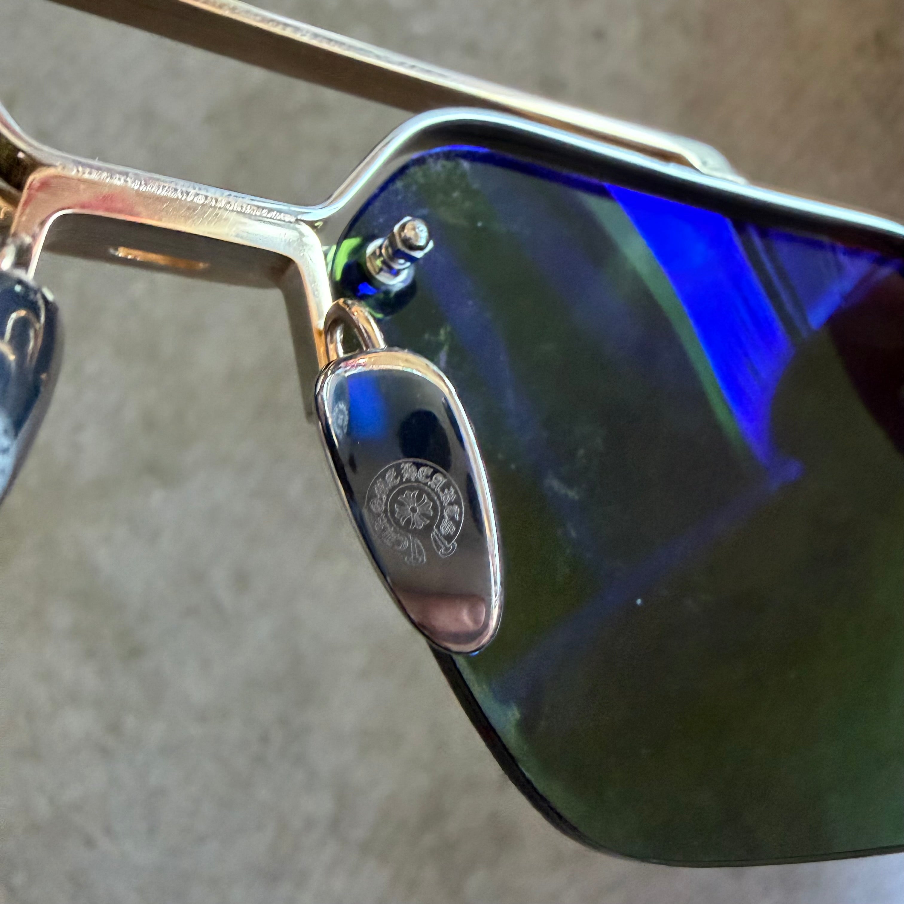Chrome Hearts Bidi Esem Gold/Green Glasses