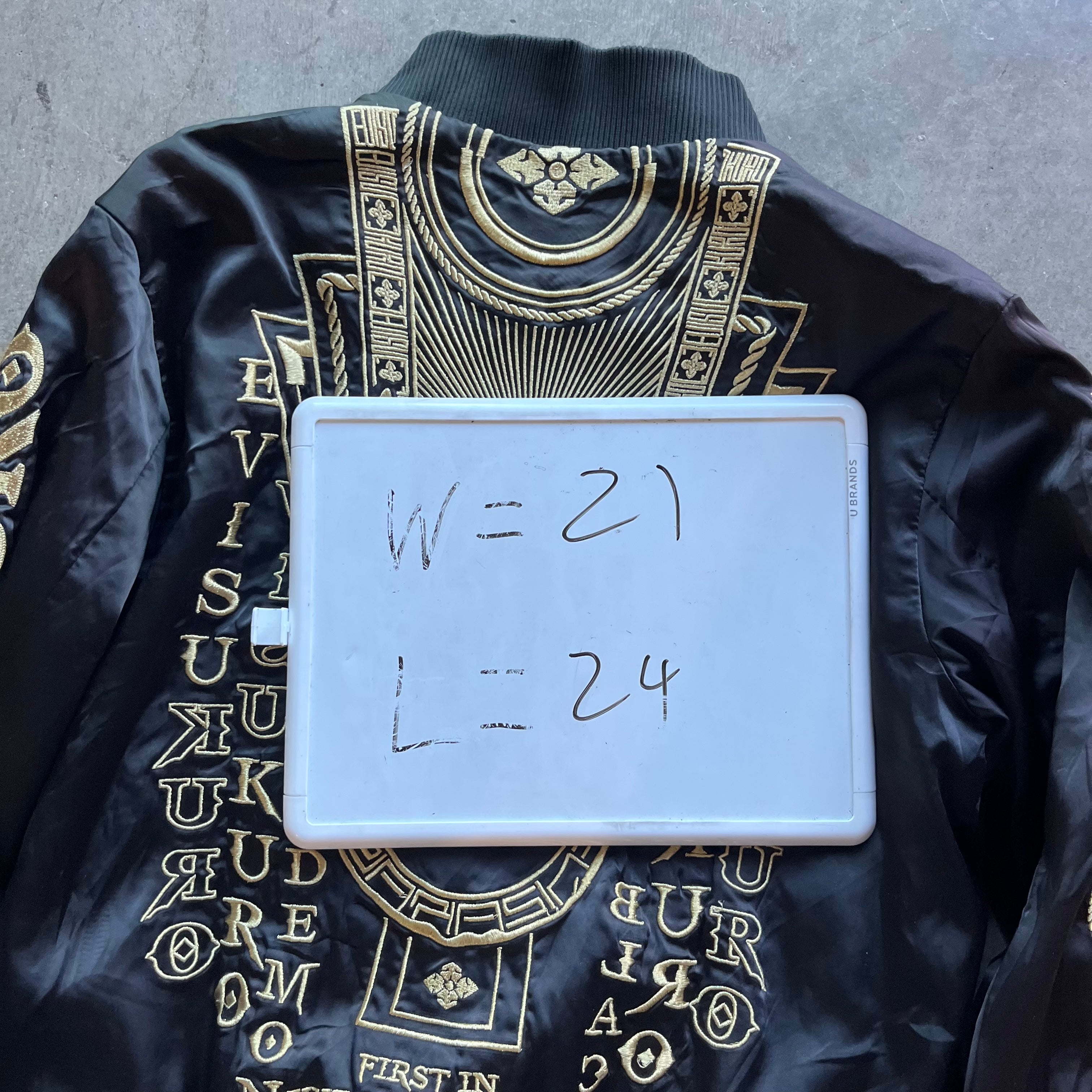 S Evisu Kuro Gold Bomber Jacket