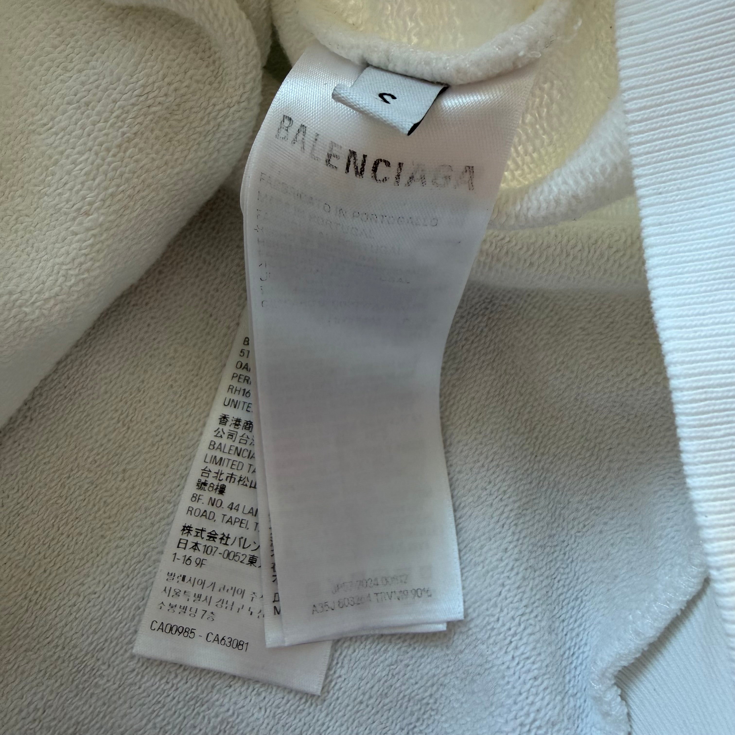 S Balenciaga Champs Zipup White
