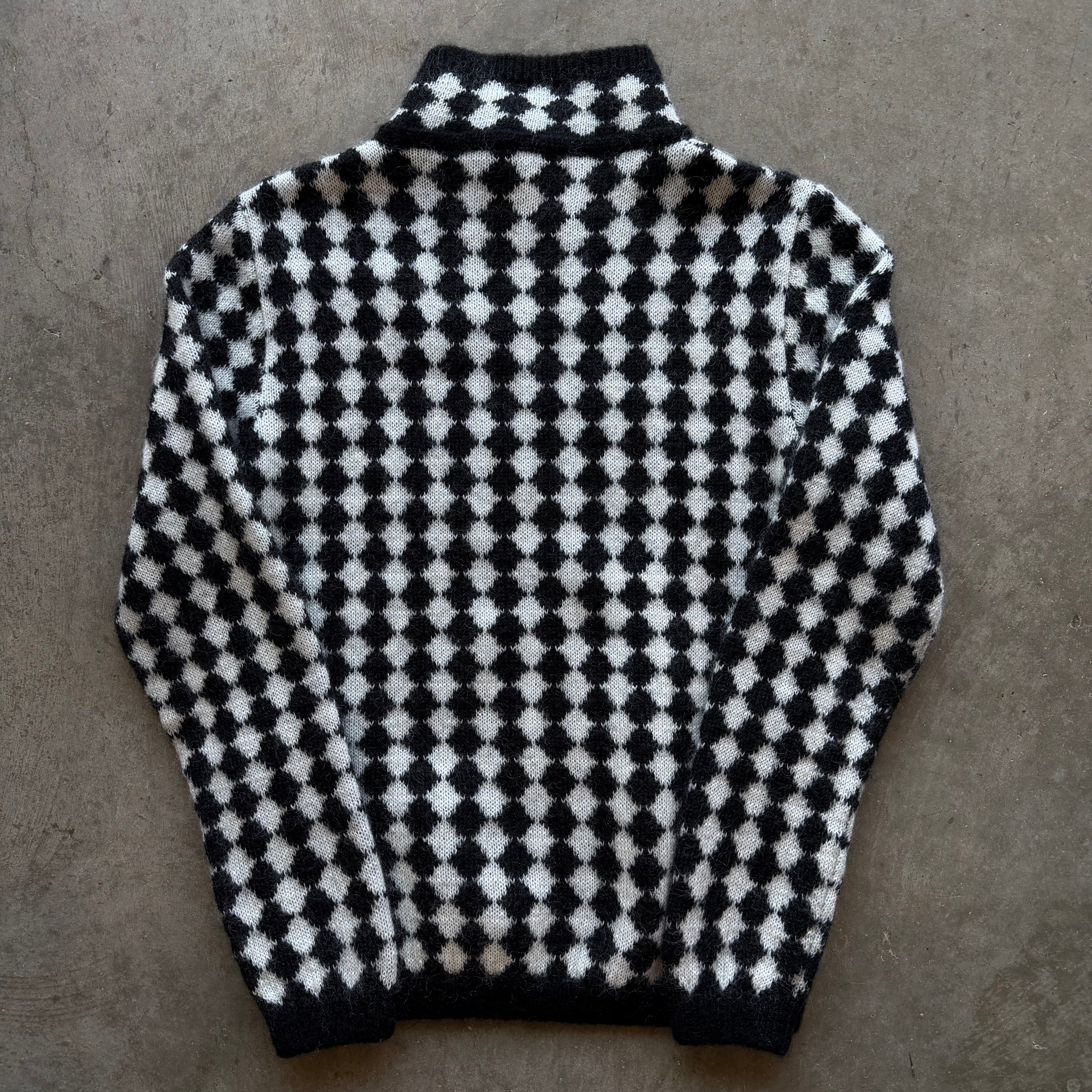 M Saint Laurent Diamond Motif Sweater