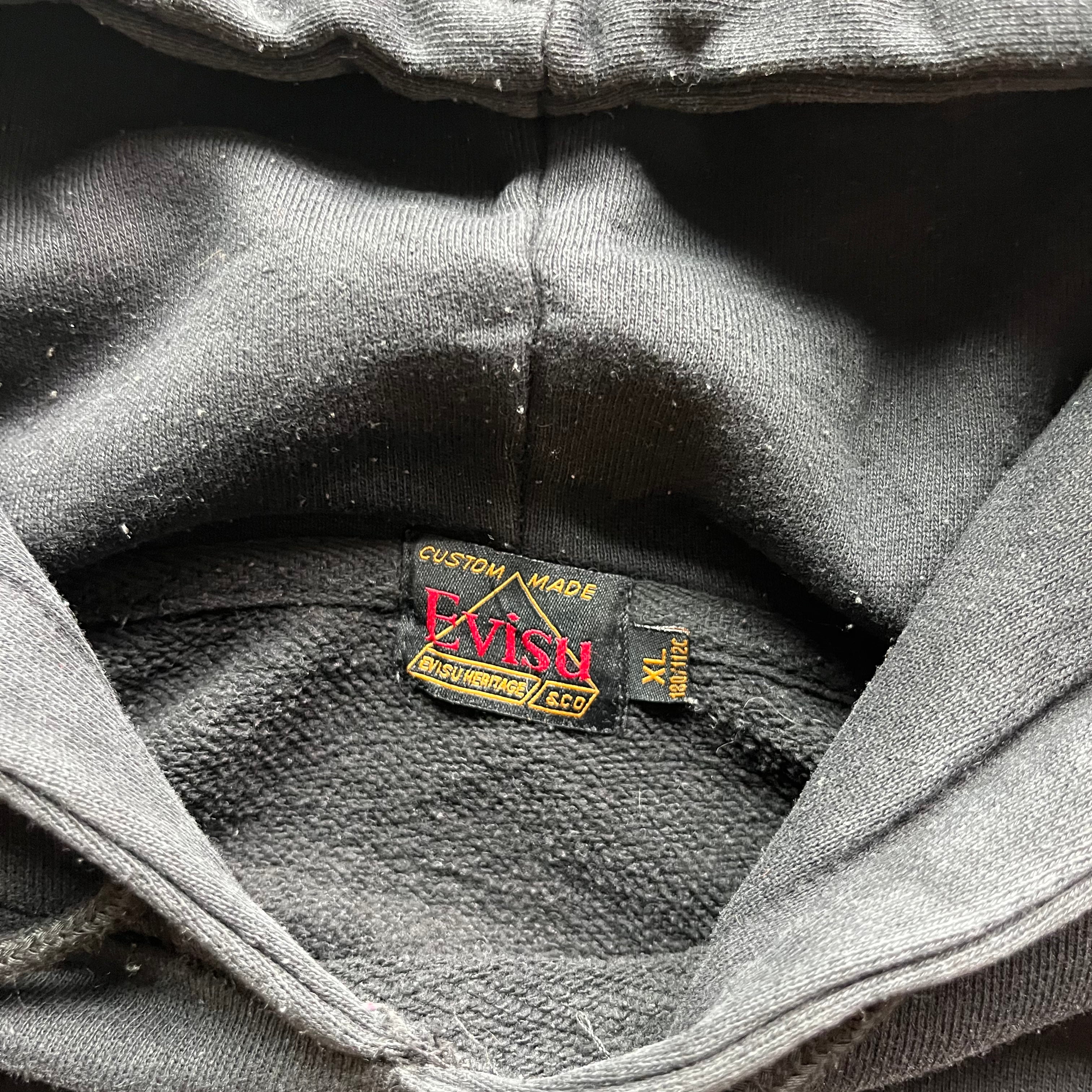 XL Embroidered Tiger Evisu Hoodie