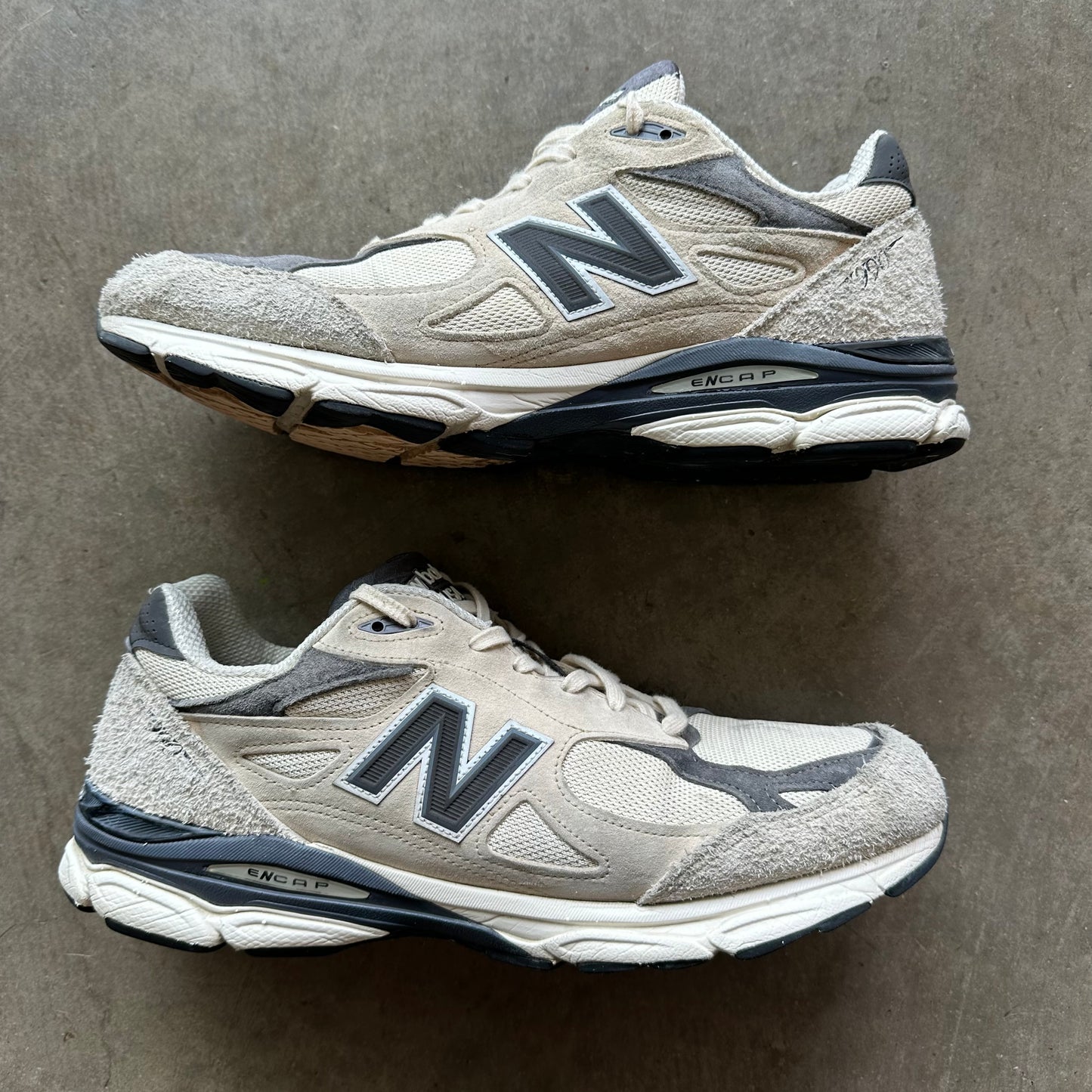 13 Used New Balance 990 V3 Teddy Santis Moonbeam