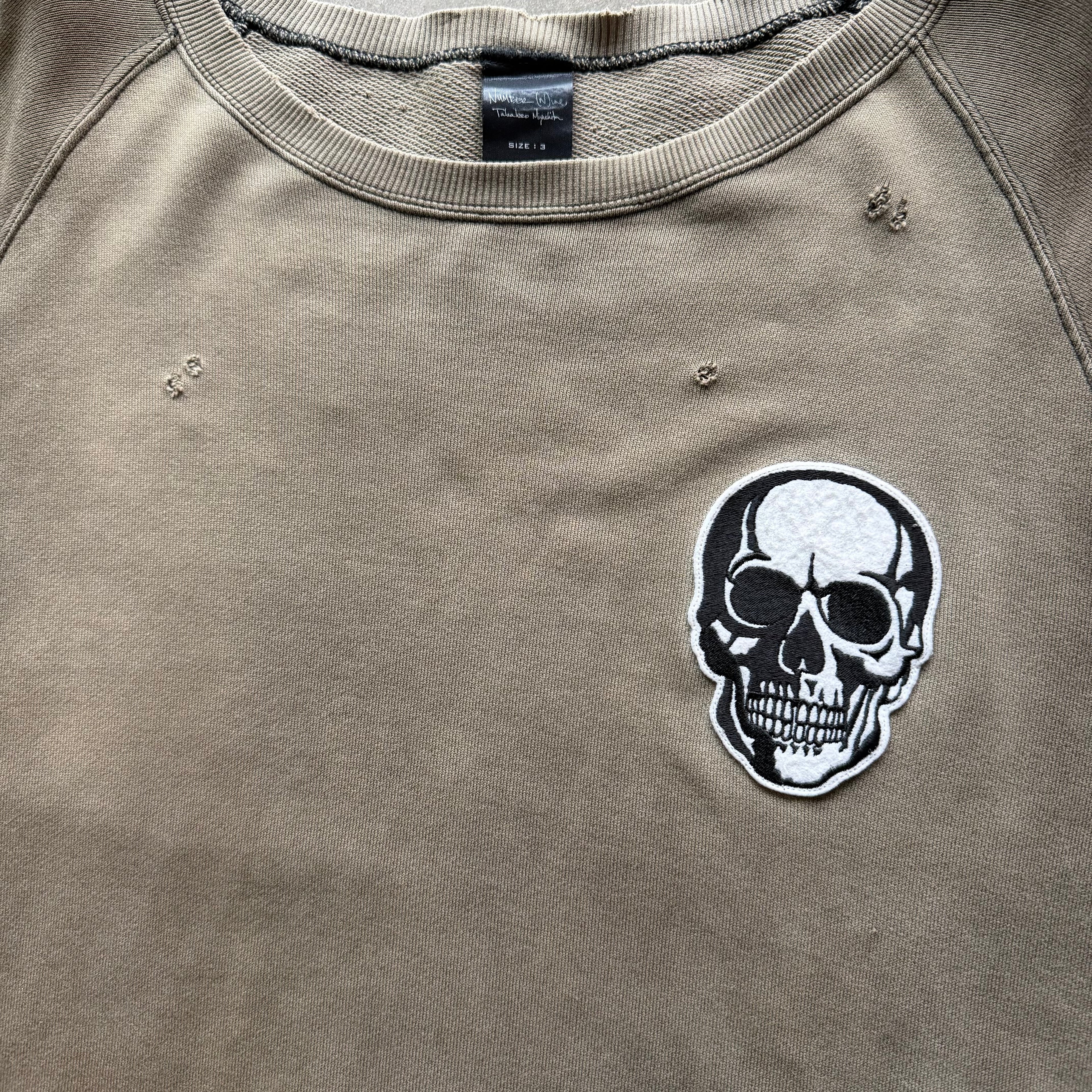 L Number Nine Double Skull Crewneck