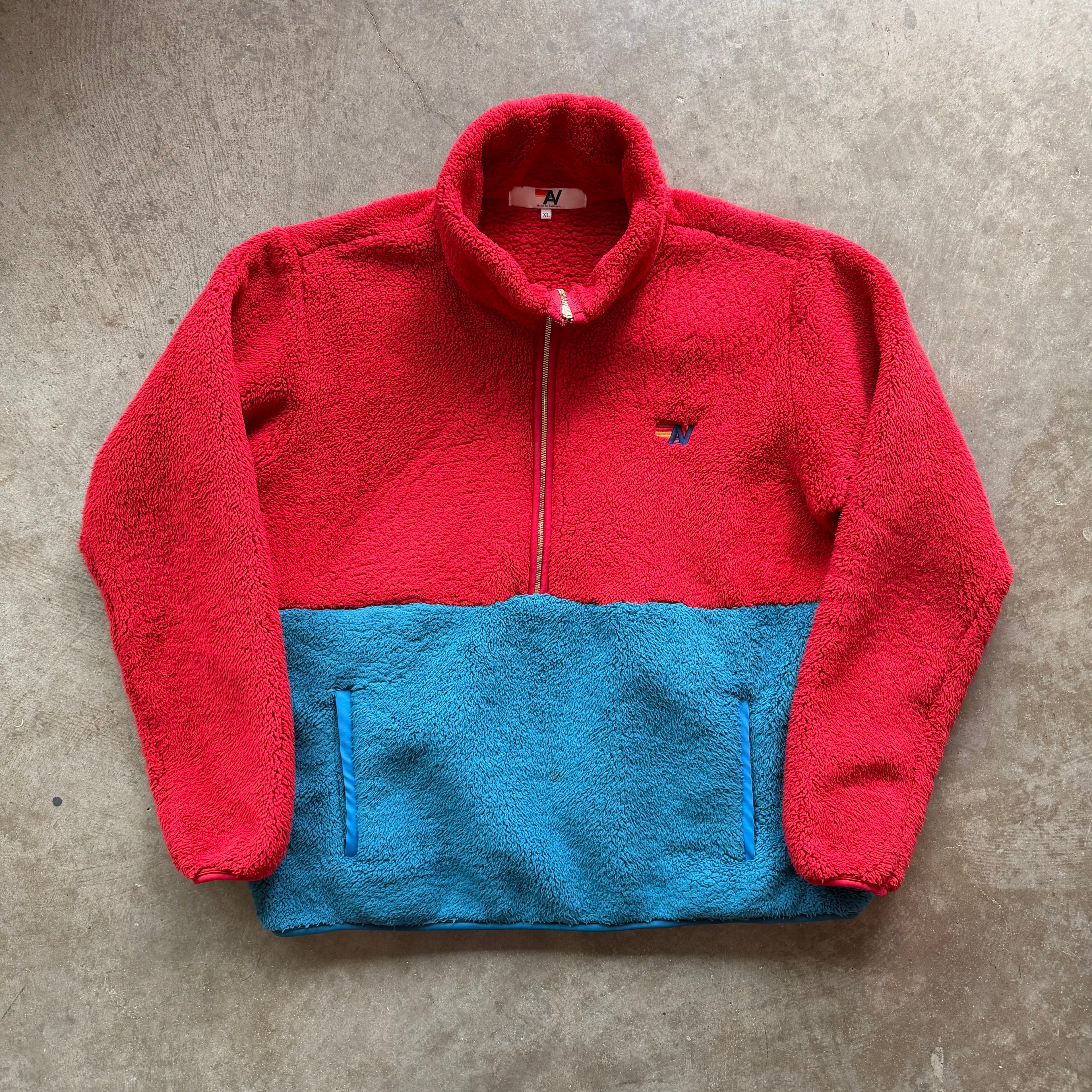 XL Aviator Nation Fleece Quarter Zip