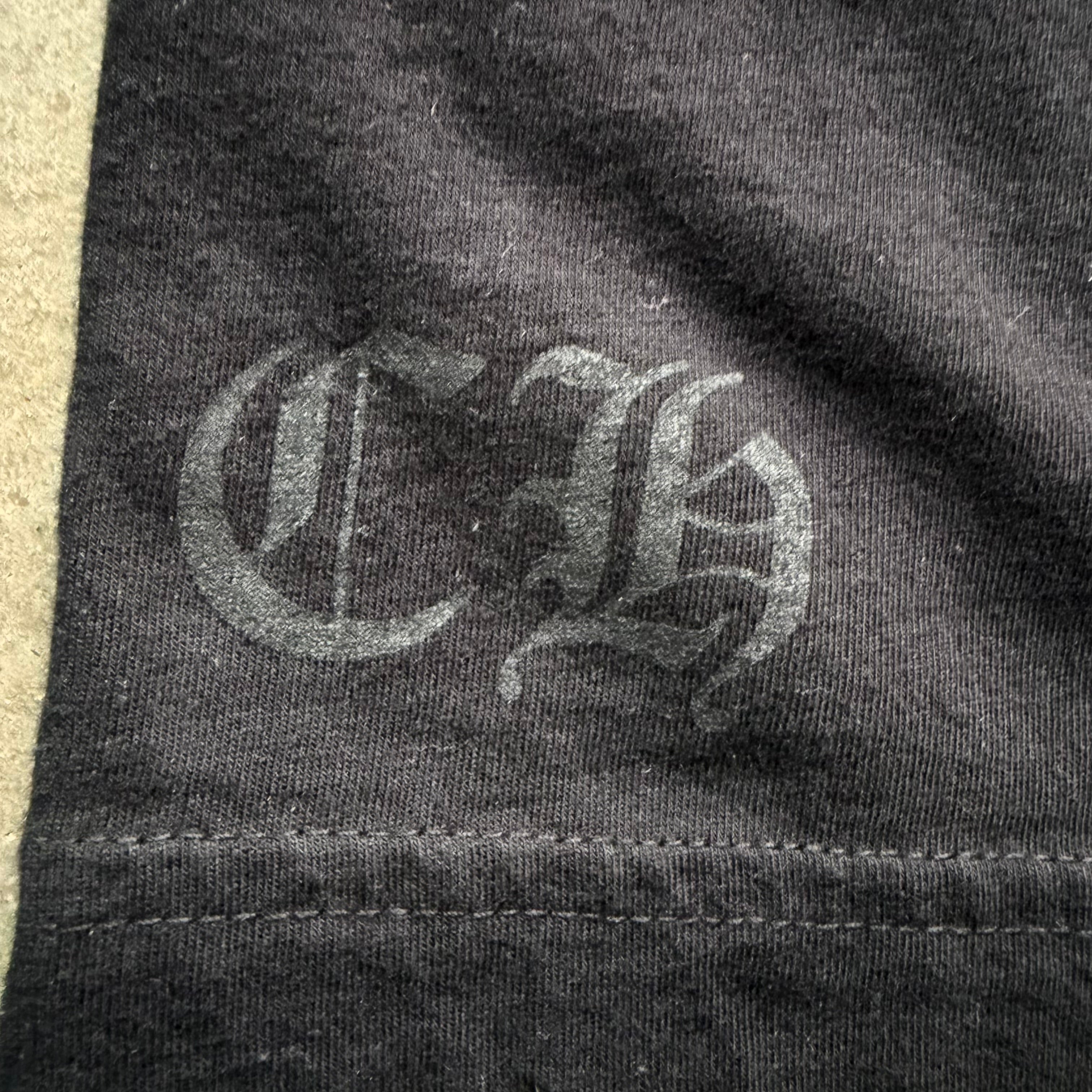 M Black Chrome Hearts USA Shoulder Spellout