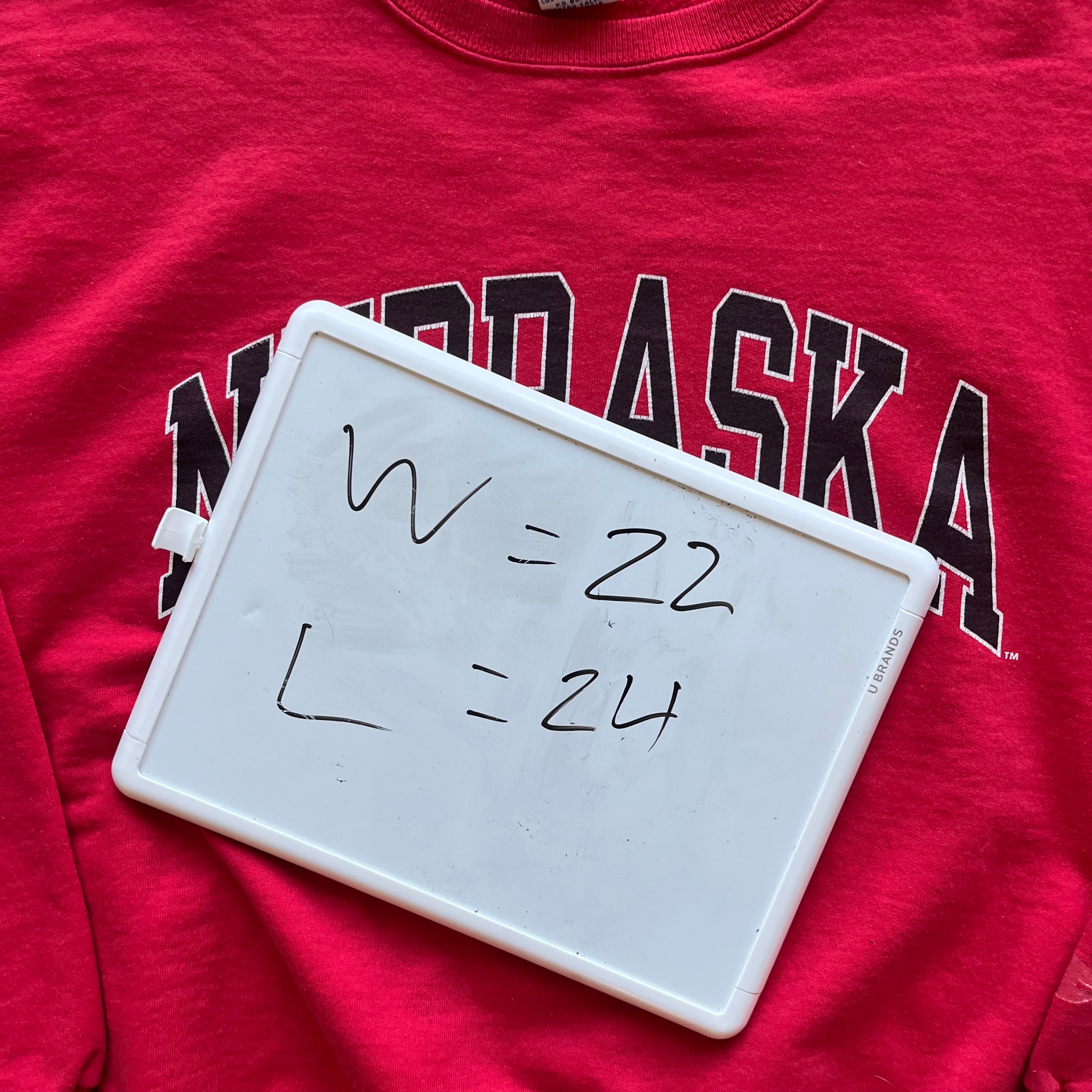 L 90s Nebraska Crewneck