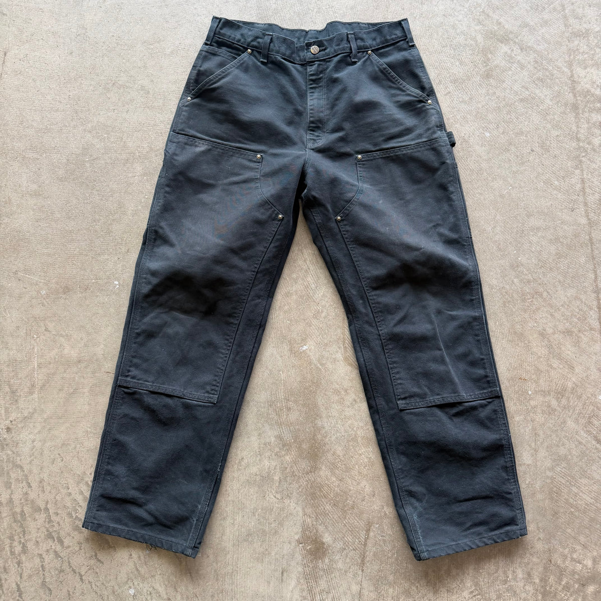 35x31 Black Carhartt Double Knees