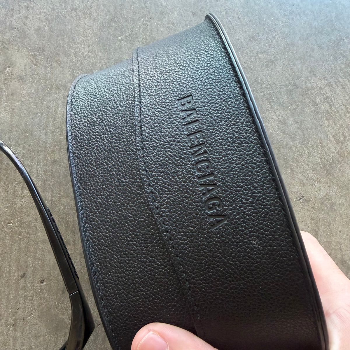Balenciaga Gotham Bat Glasses Black