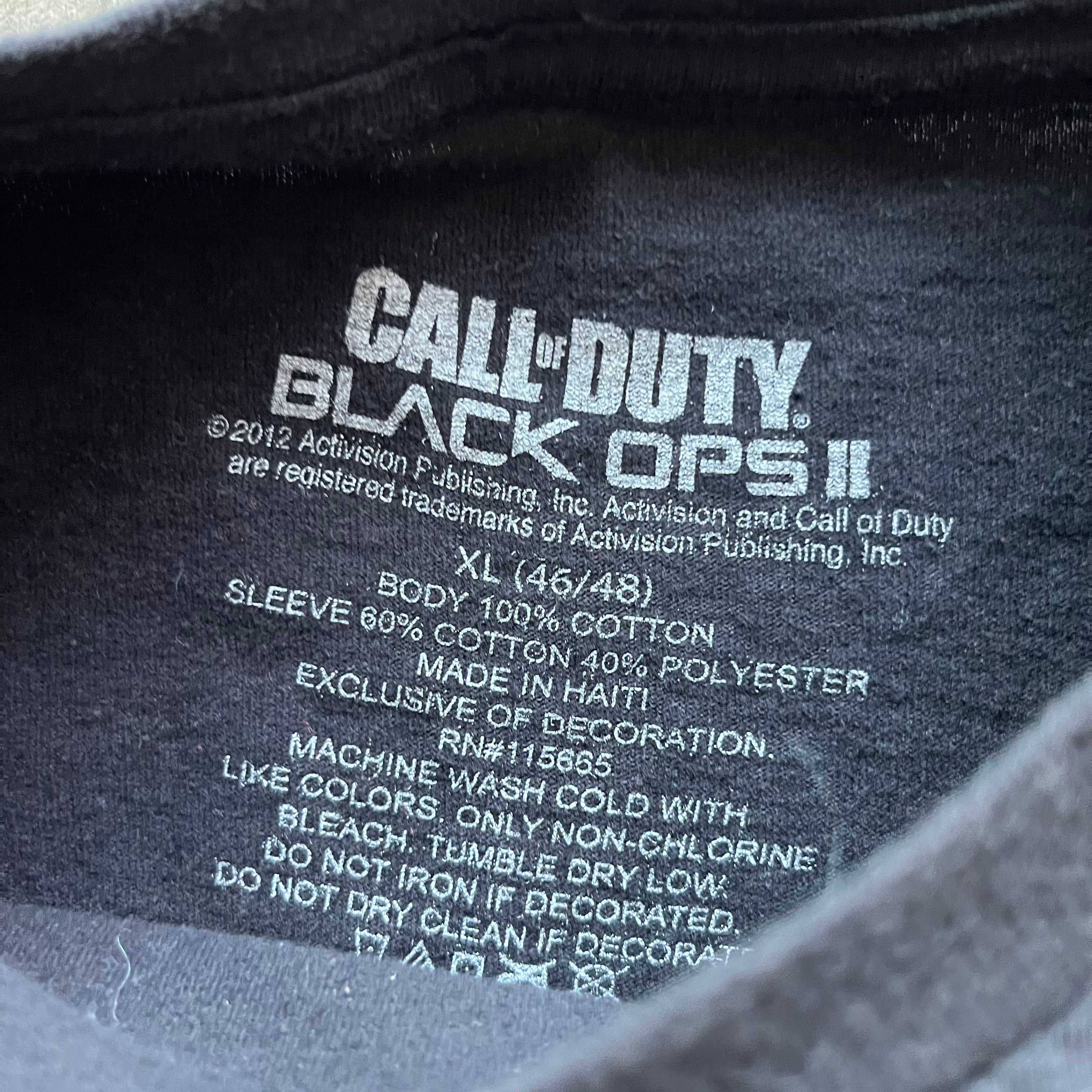 XL 2012 COD Black Opps 2 Tee