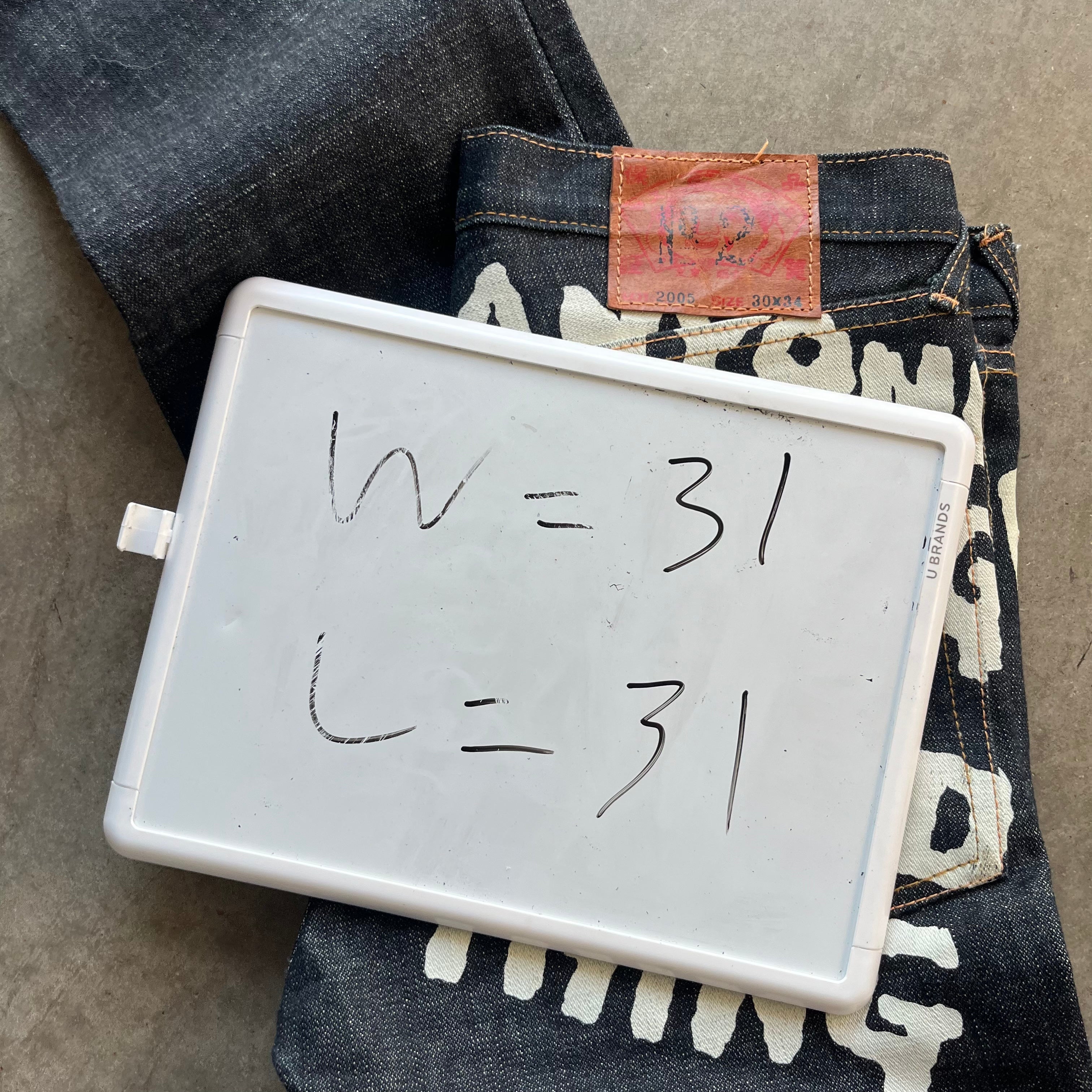 31x31 Evisu Spellout Jeans Selvedge