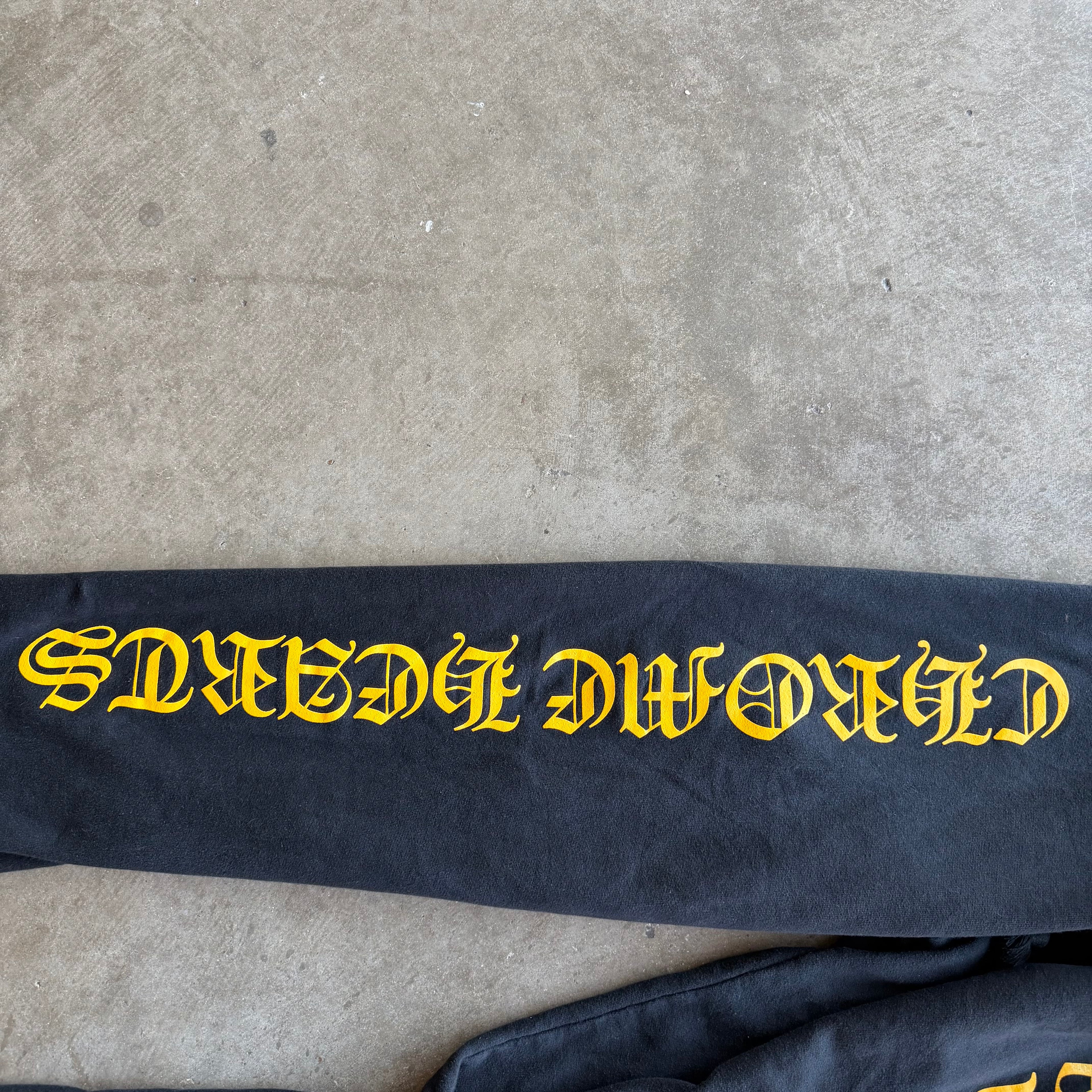 L Chrome Hearts Yellow Script Logo Sweatpants