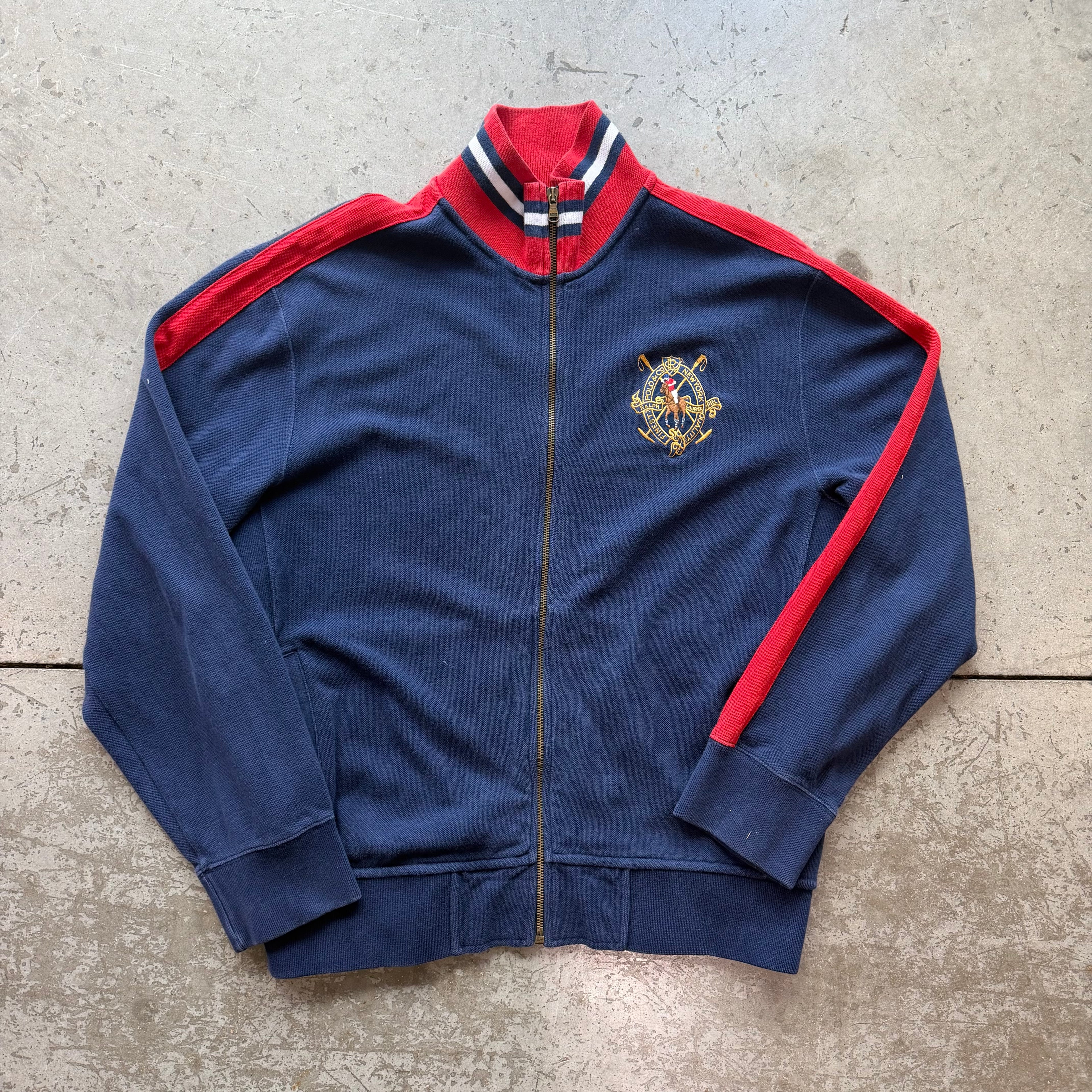 L 90s Polo Knit Full Zip