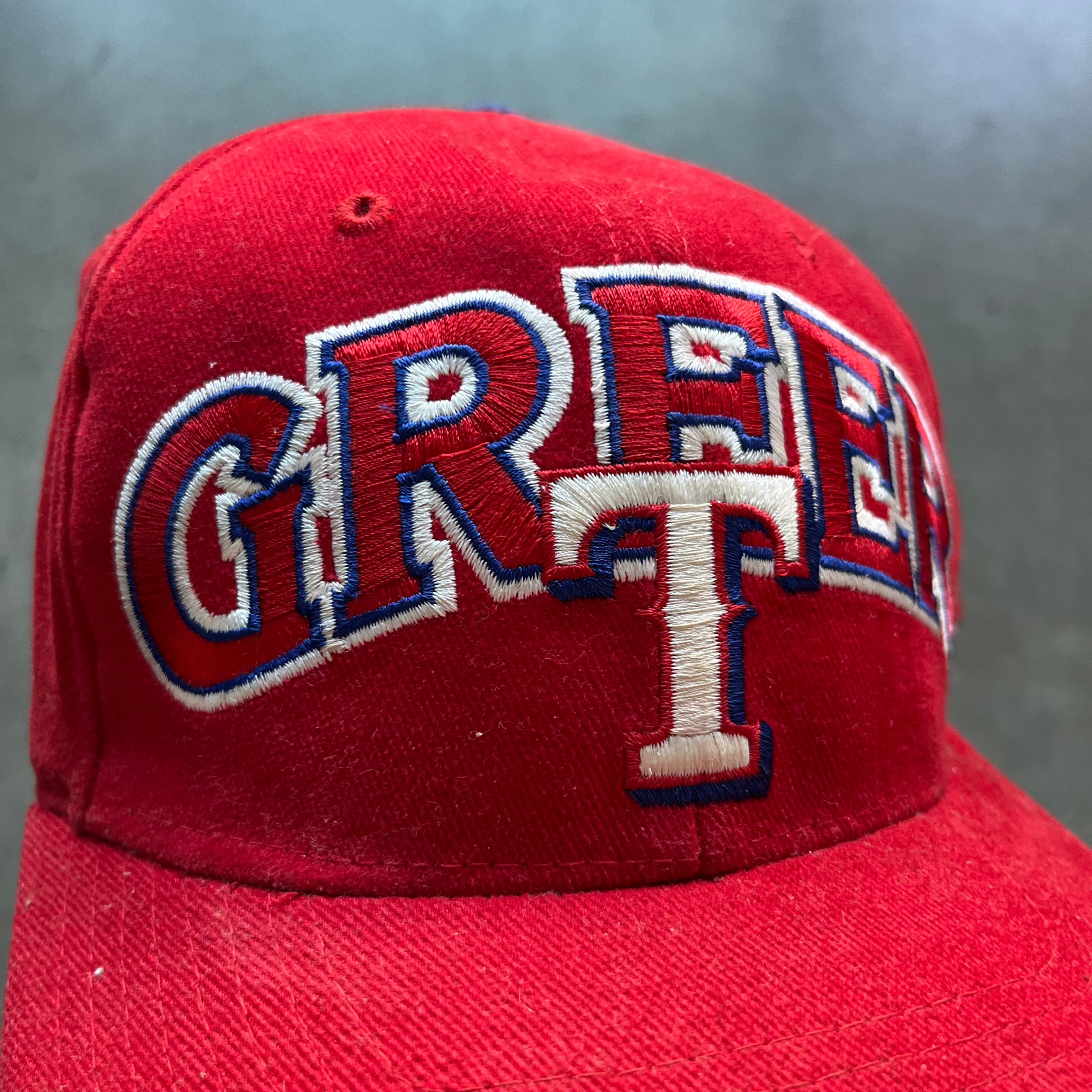 90s Red Greer SnapBack Hat