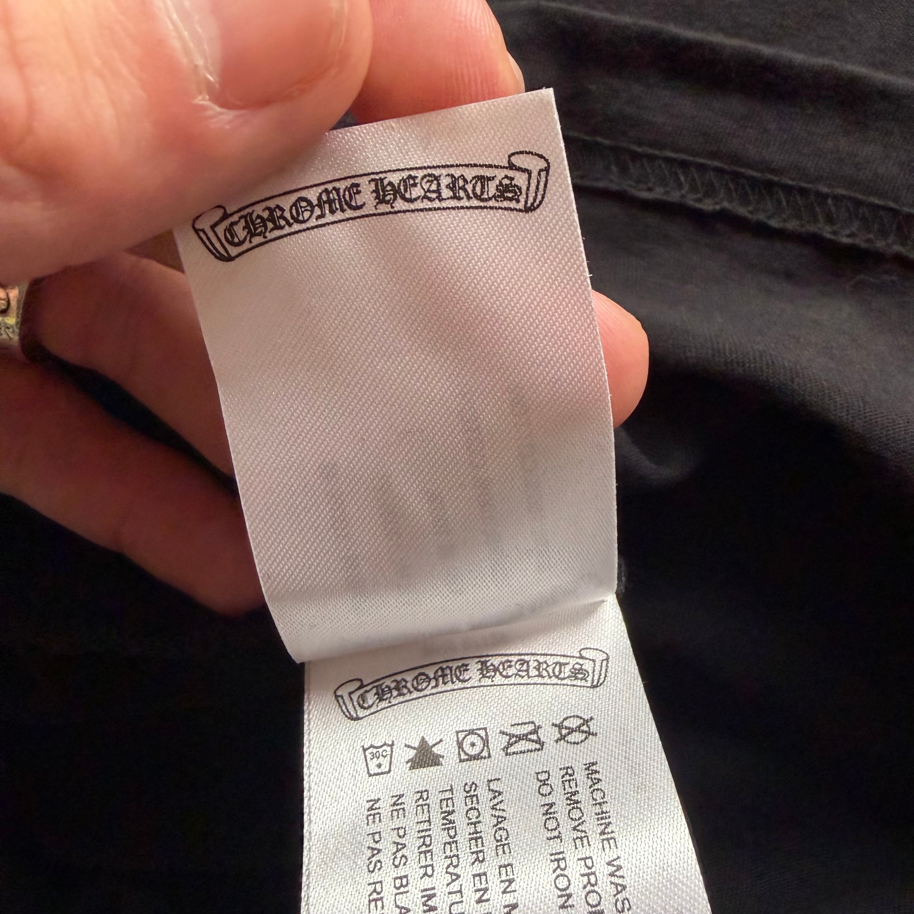 XXL Chrome Hearts Pink Neck Logo Longsleeve