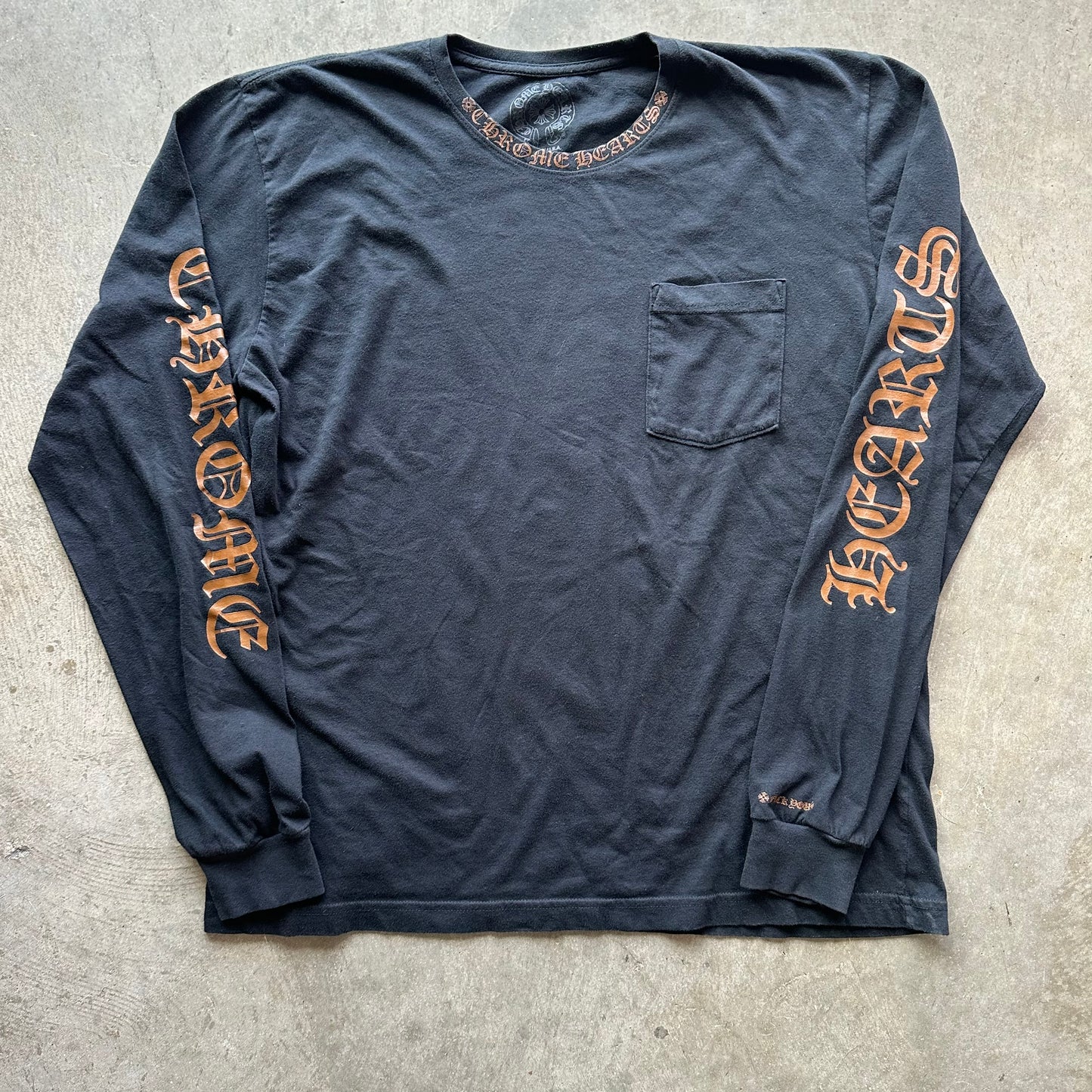XL Chrome Hearts Brown Scroll Longsleeve