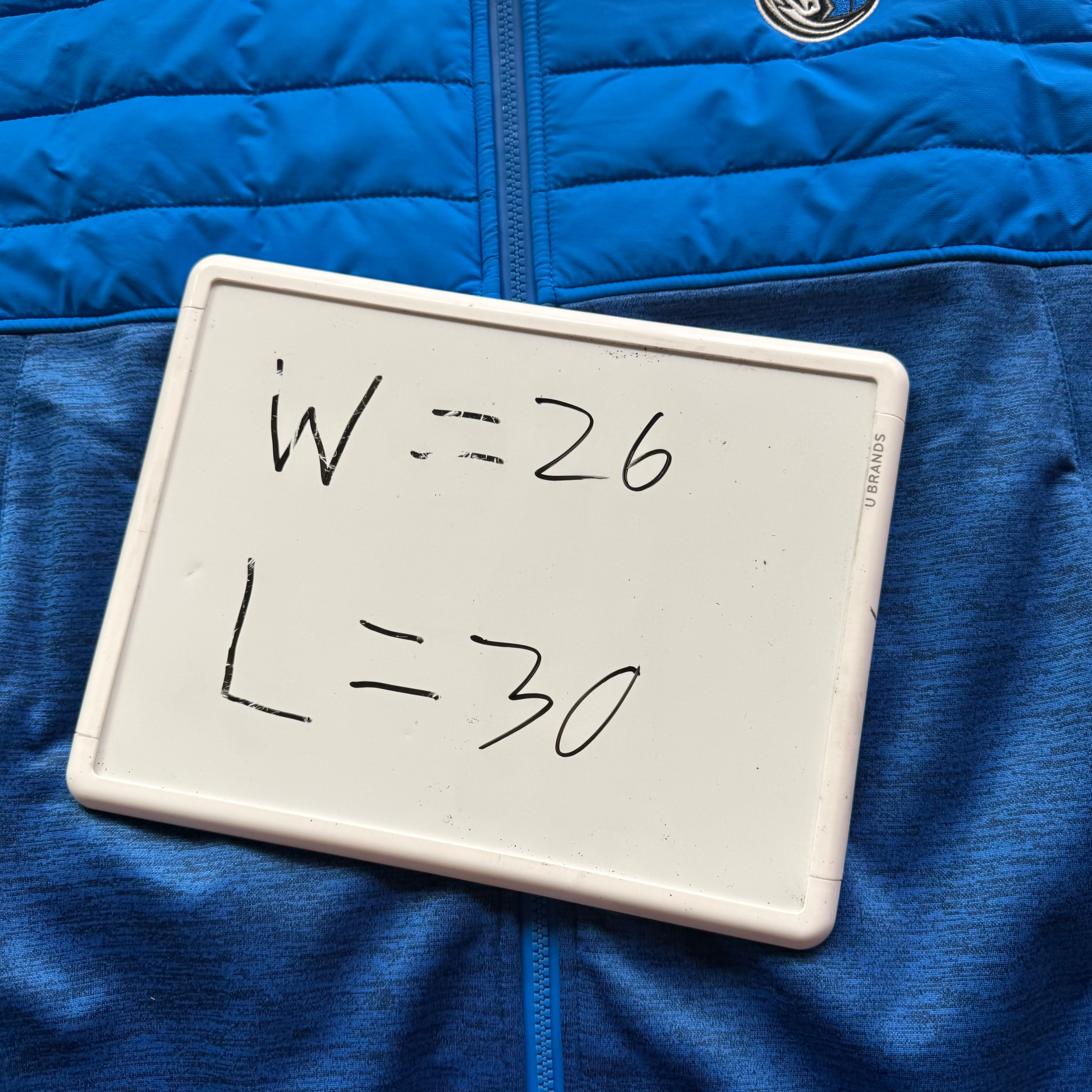 XL Dallas Mavericks Full Zip Warm Up
