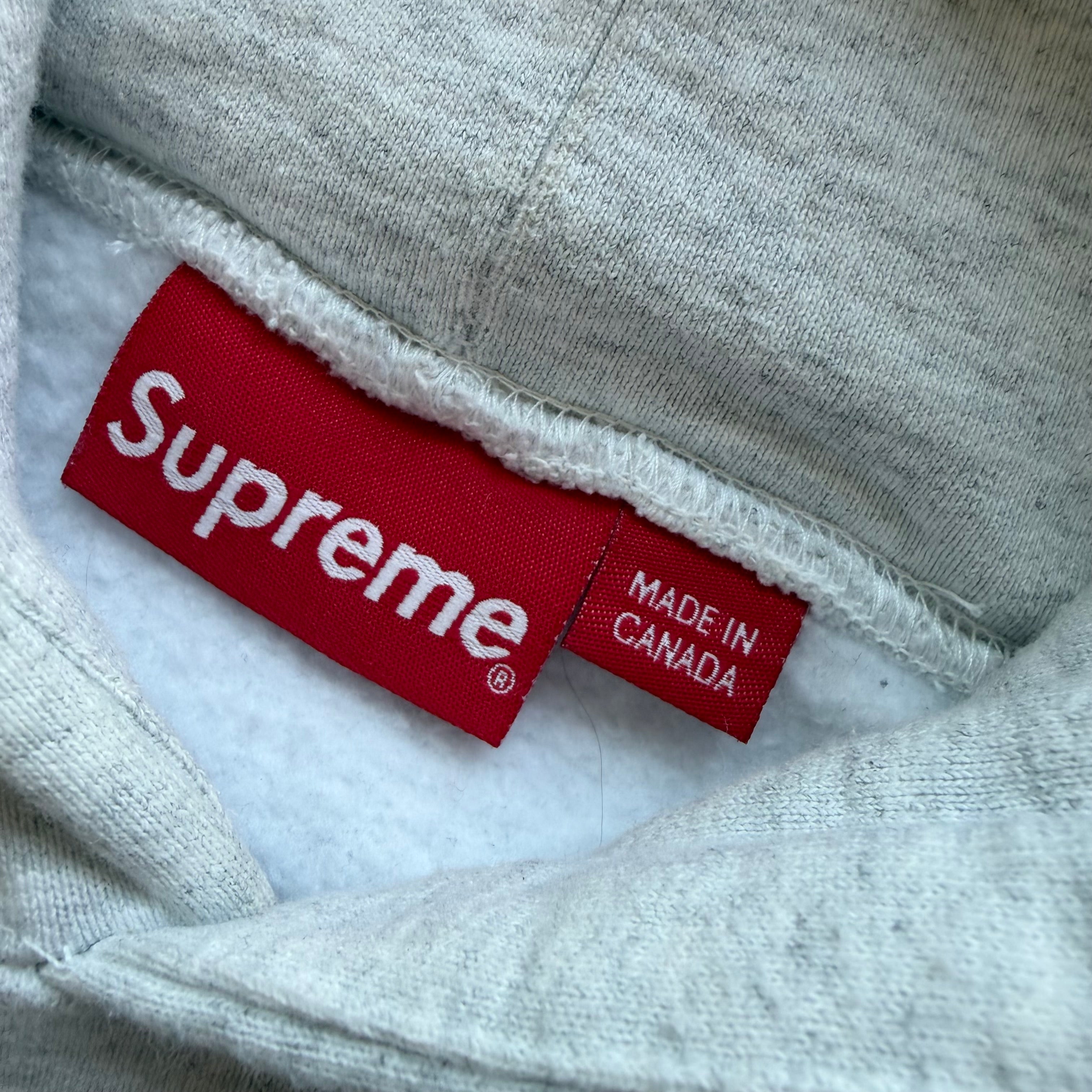 L Supreme Graffiti Logo Hoodie Gray