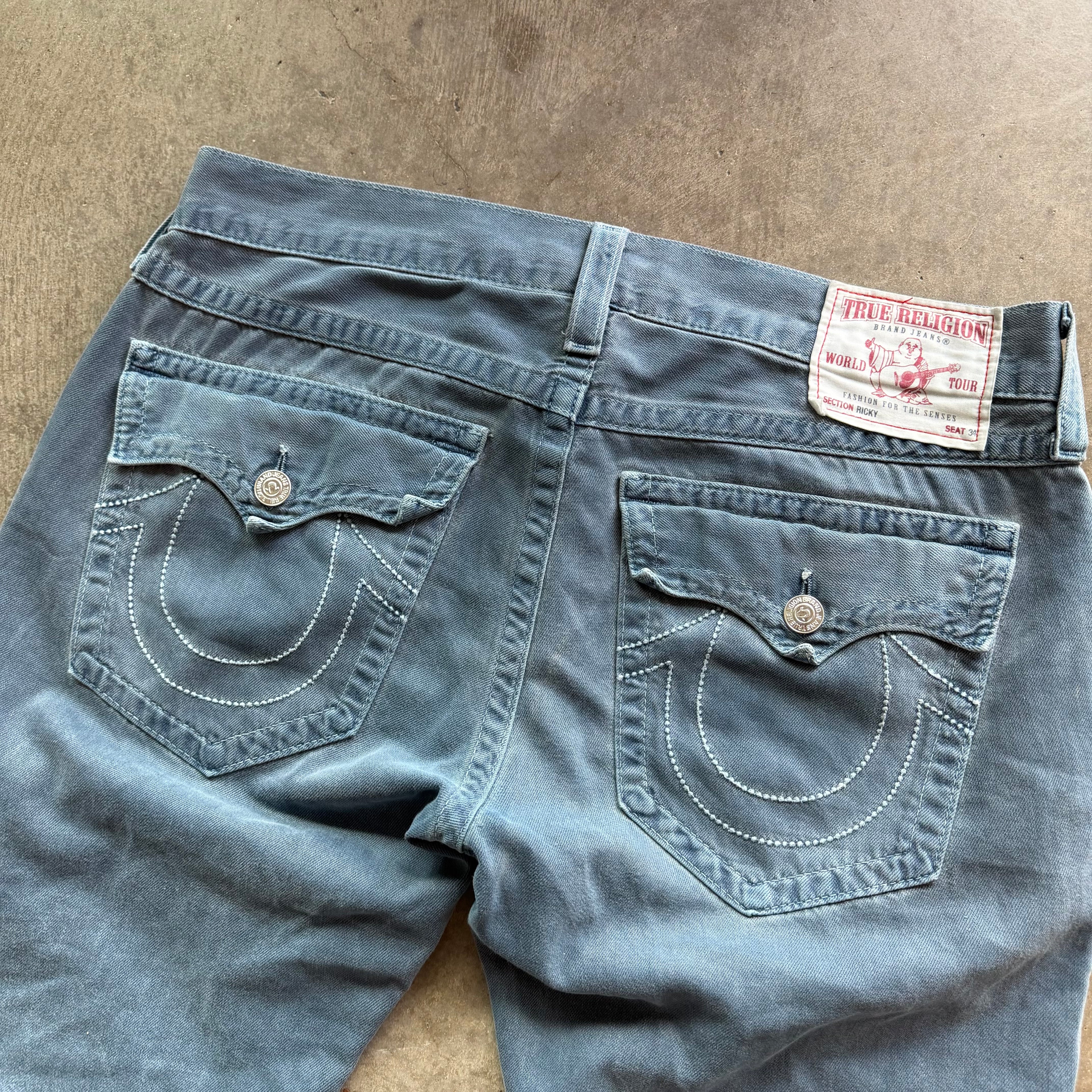 38x32 Faded True Religion Jeans