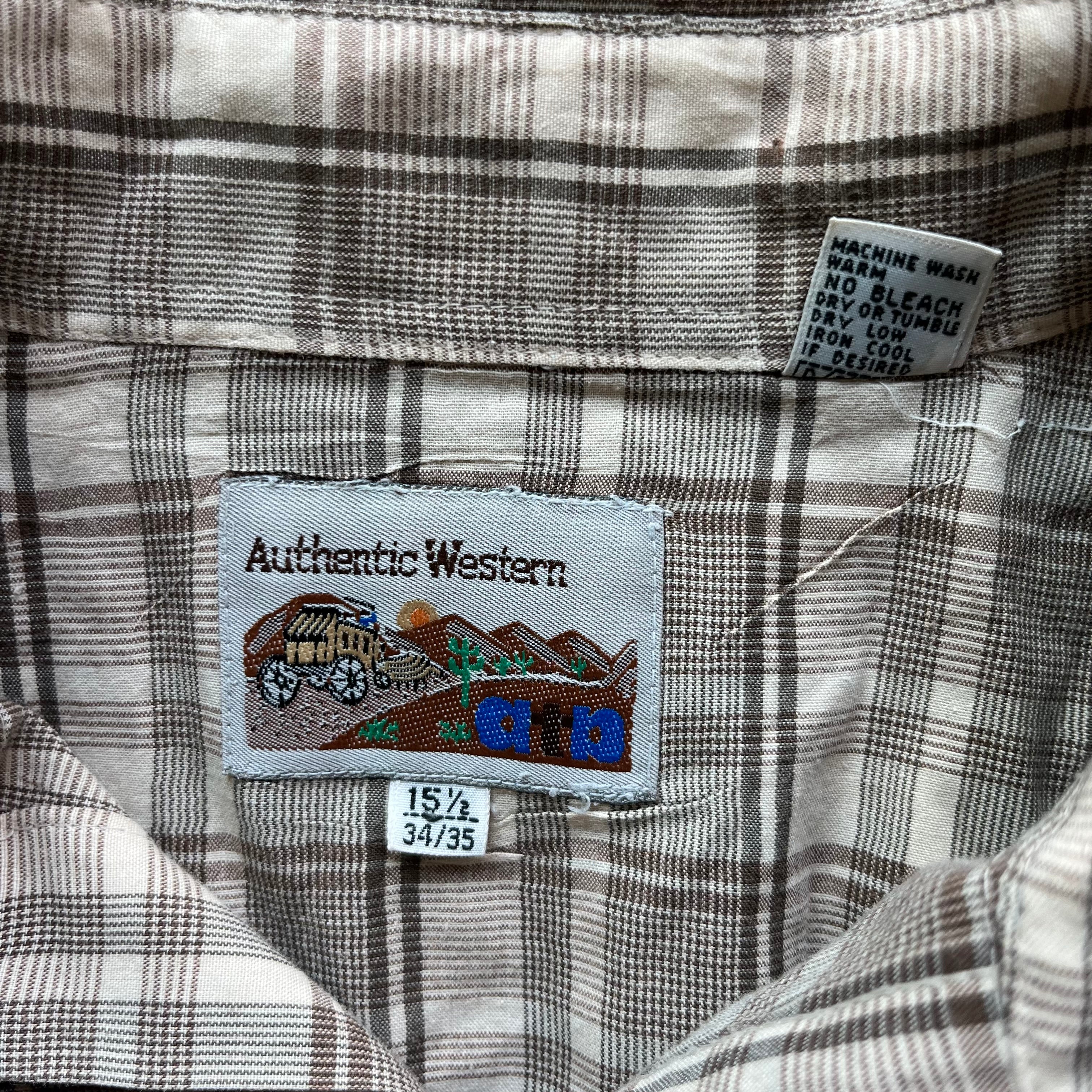 L 90s Authentic Western Pearl Snap