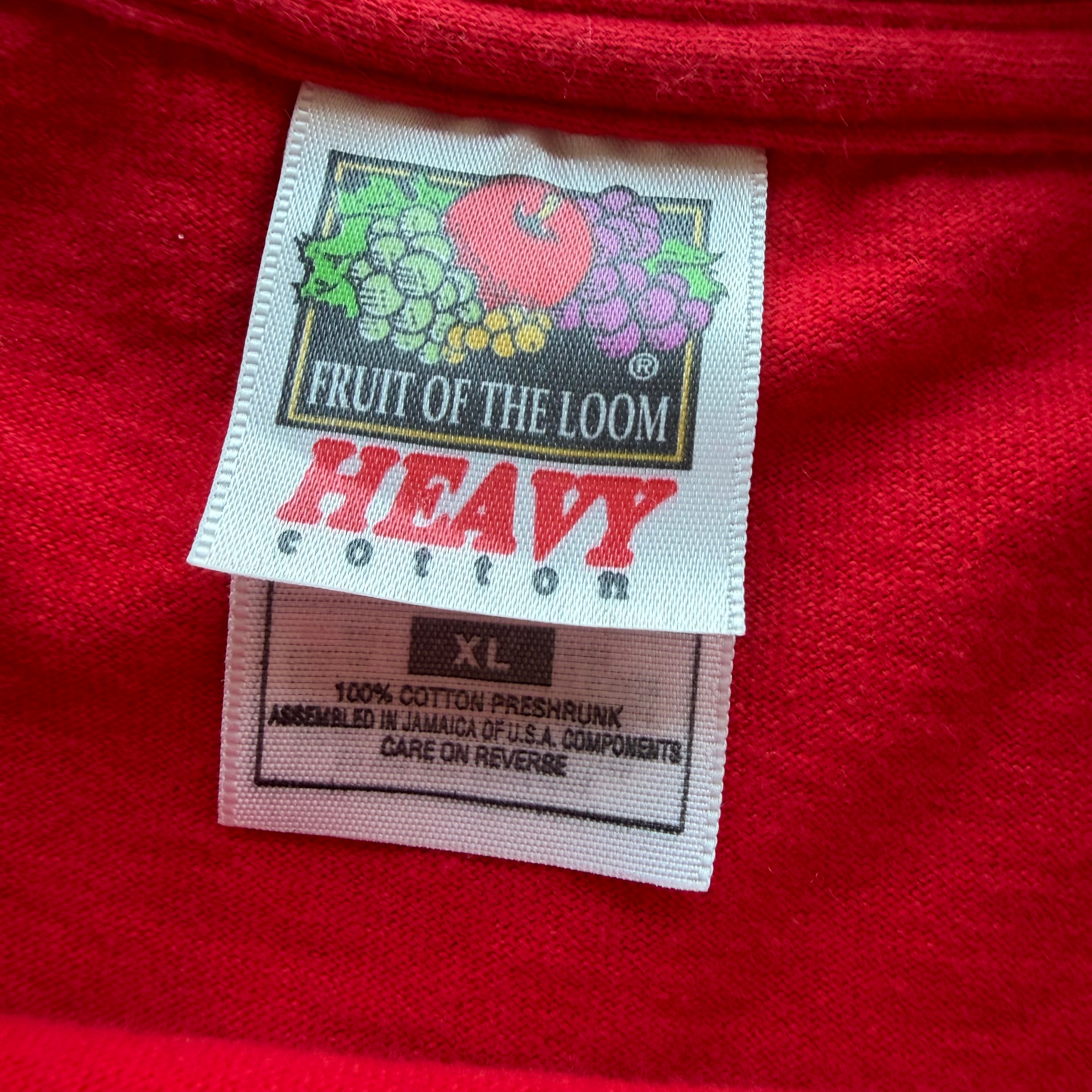 XL Black Flag Slip It In Tee Red