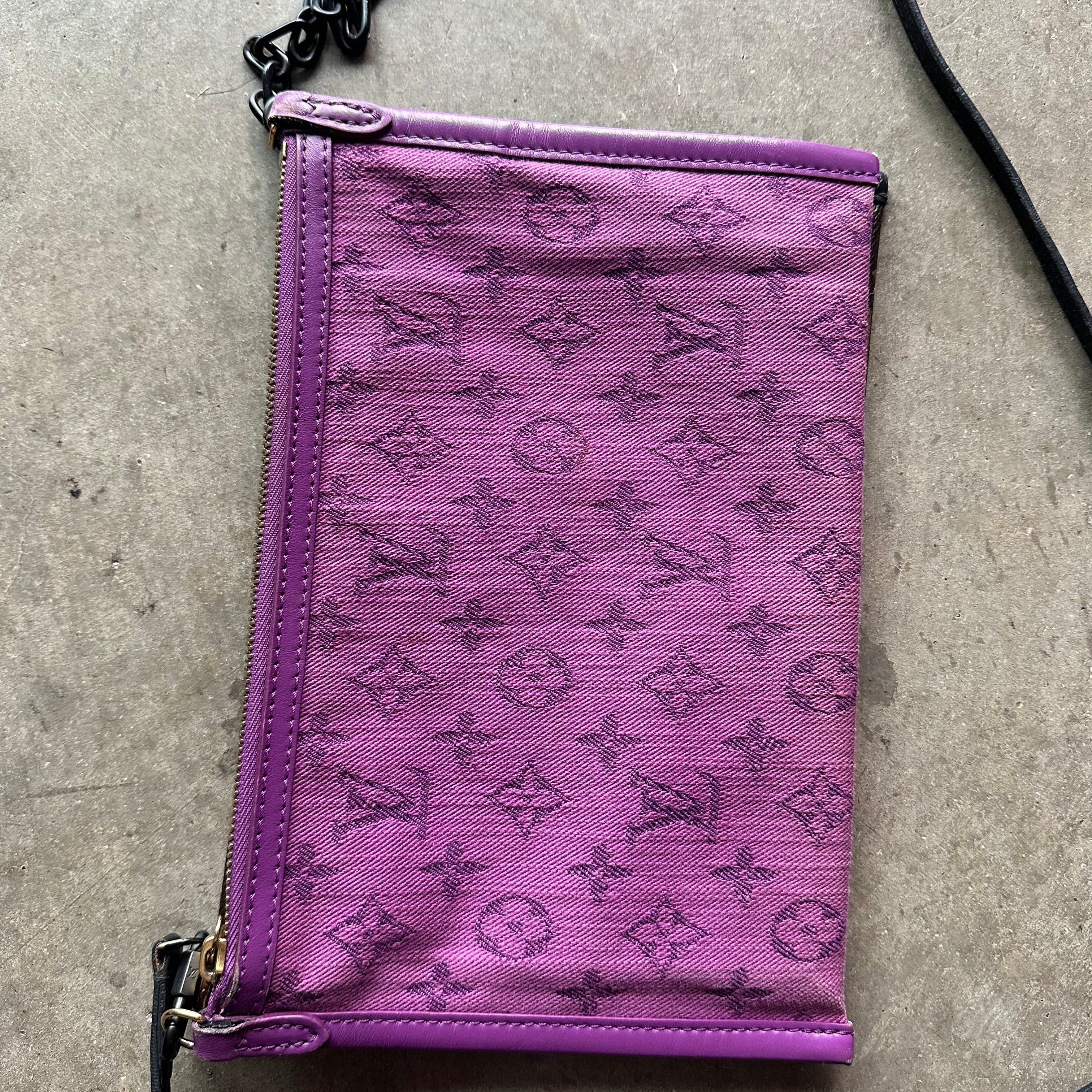 LV Monogram Double Flat Messenger Bag