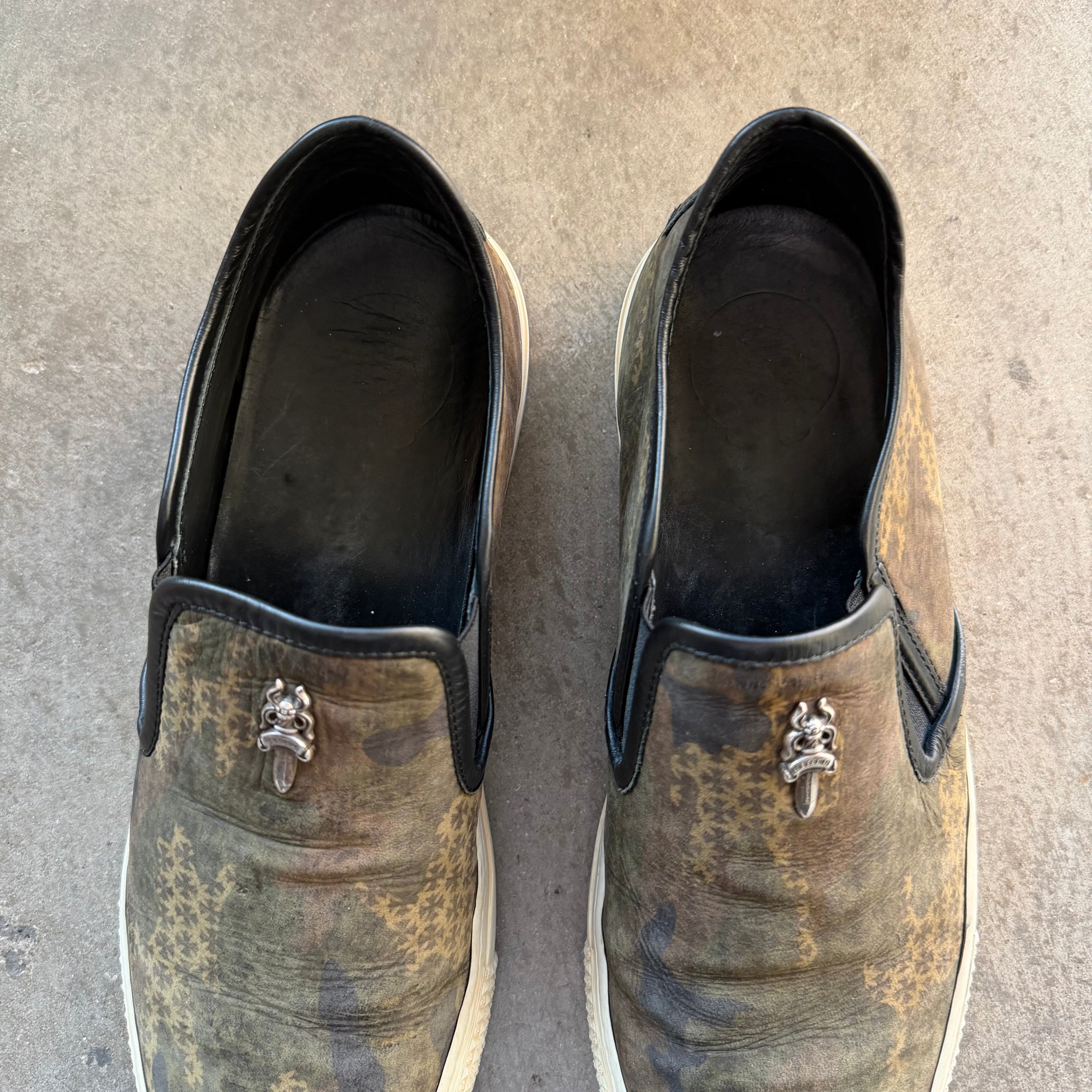 8 Used Chrome Hearts Dagger Slip On Sneaker