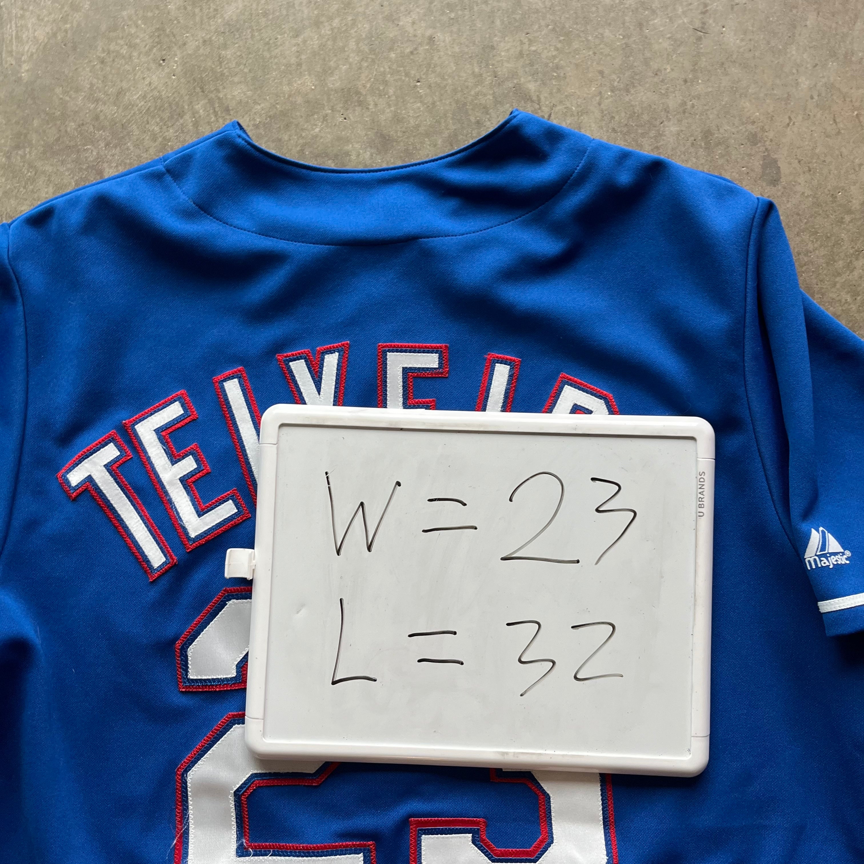 XL 00s Teixeira Rangers Jersey