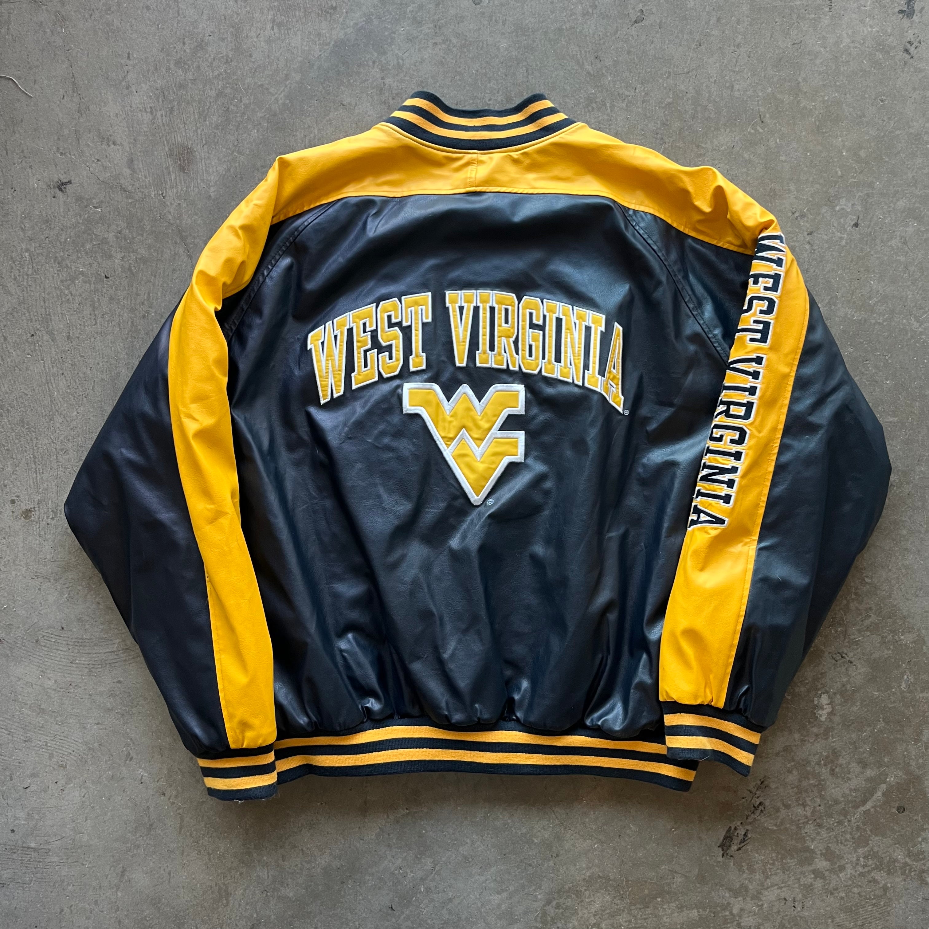 XL 00s West Virginia Leather Jacket