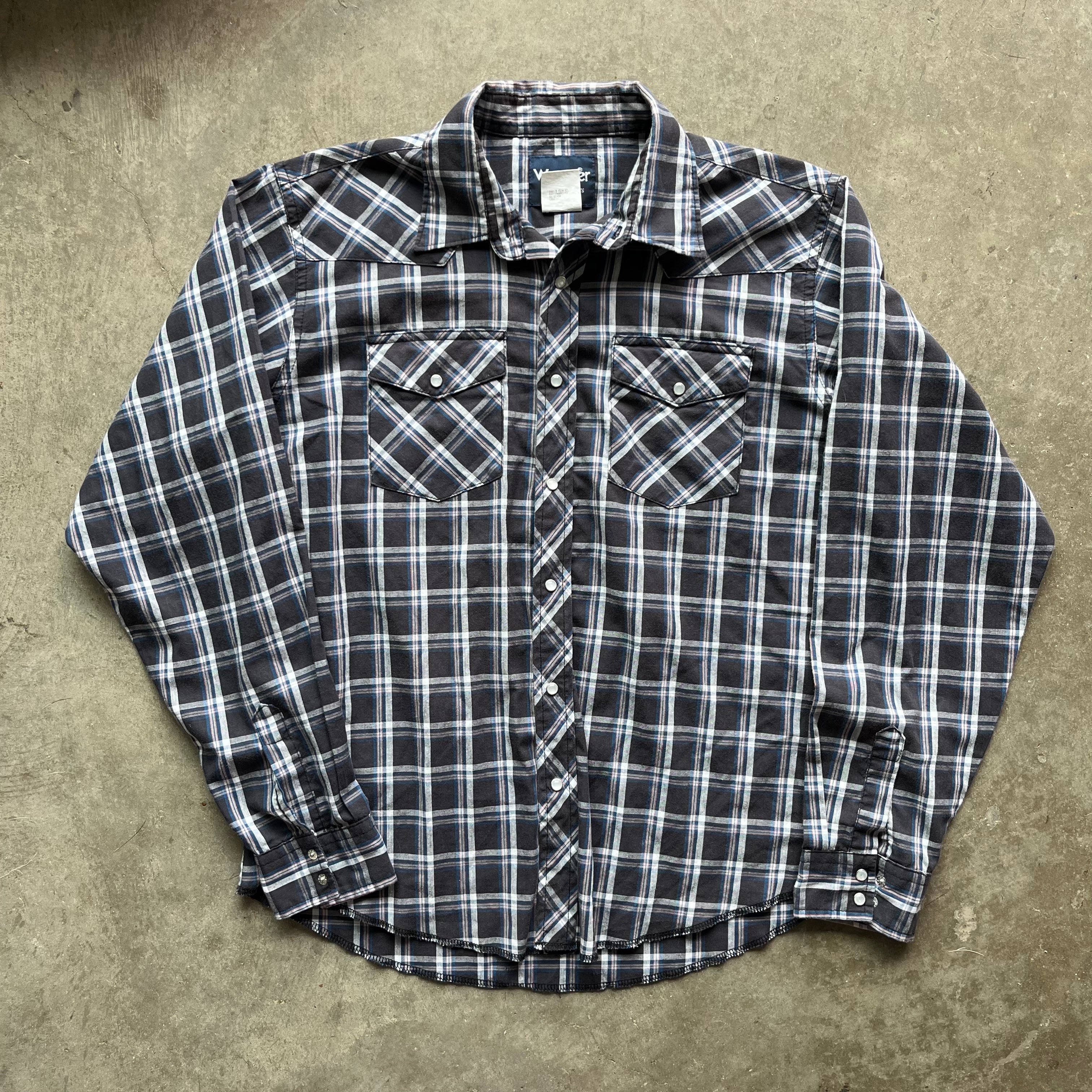 L 90s Wrangler Pearl Snap