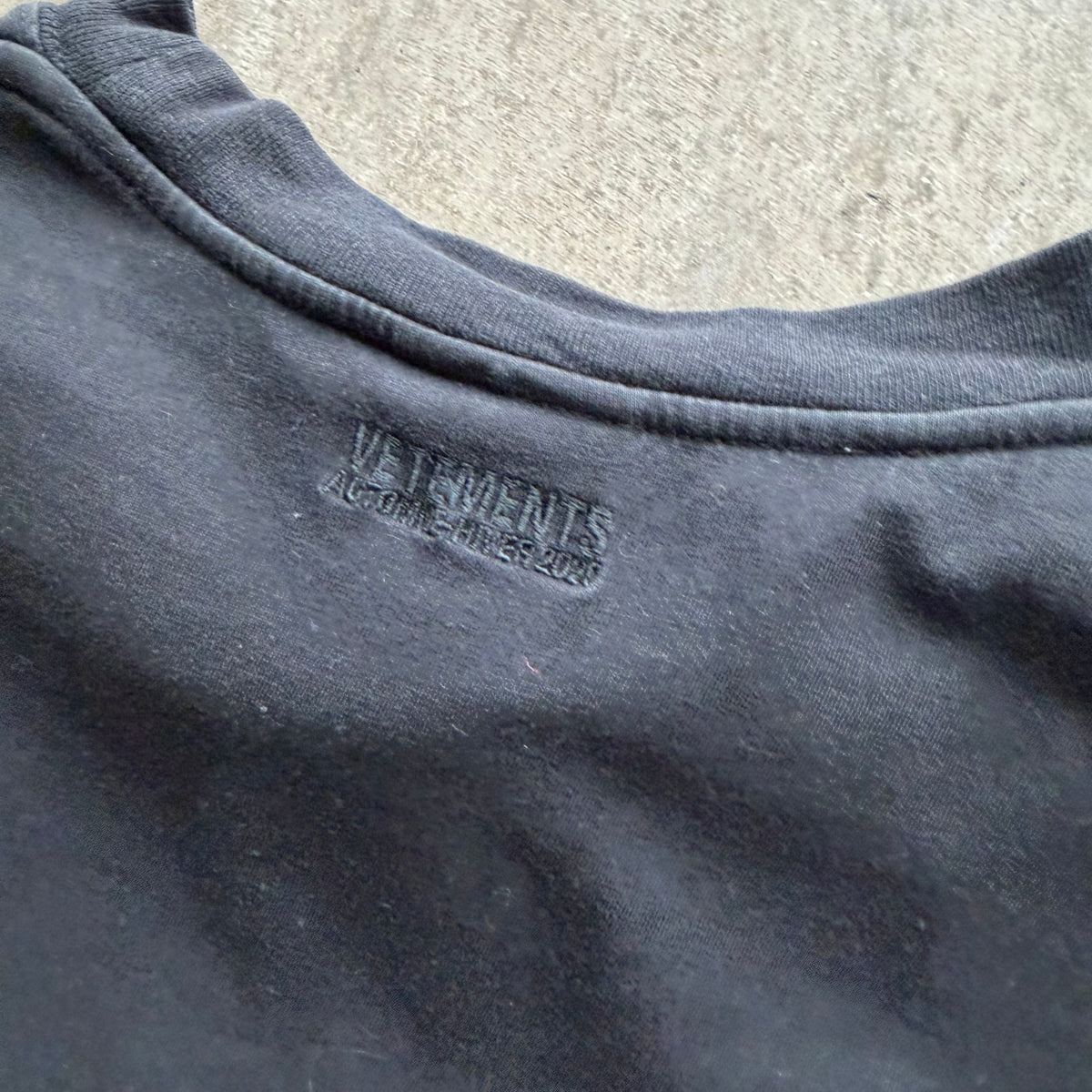 M Vetements Birthday Shirt Black
