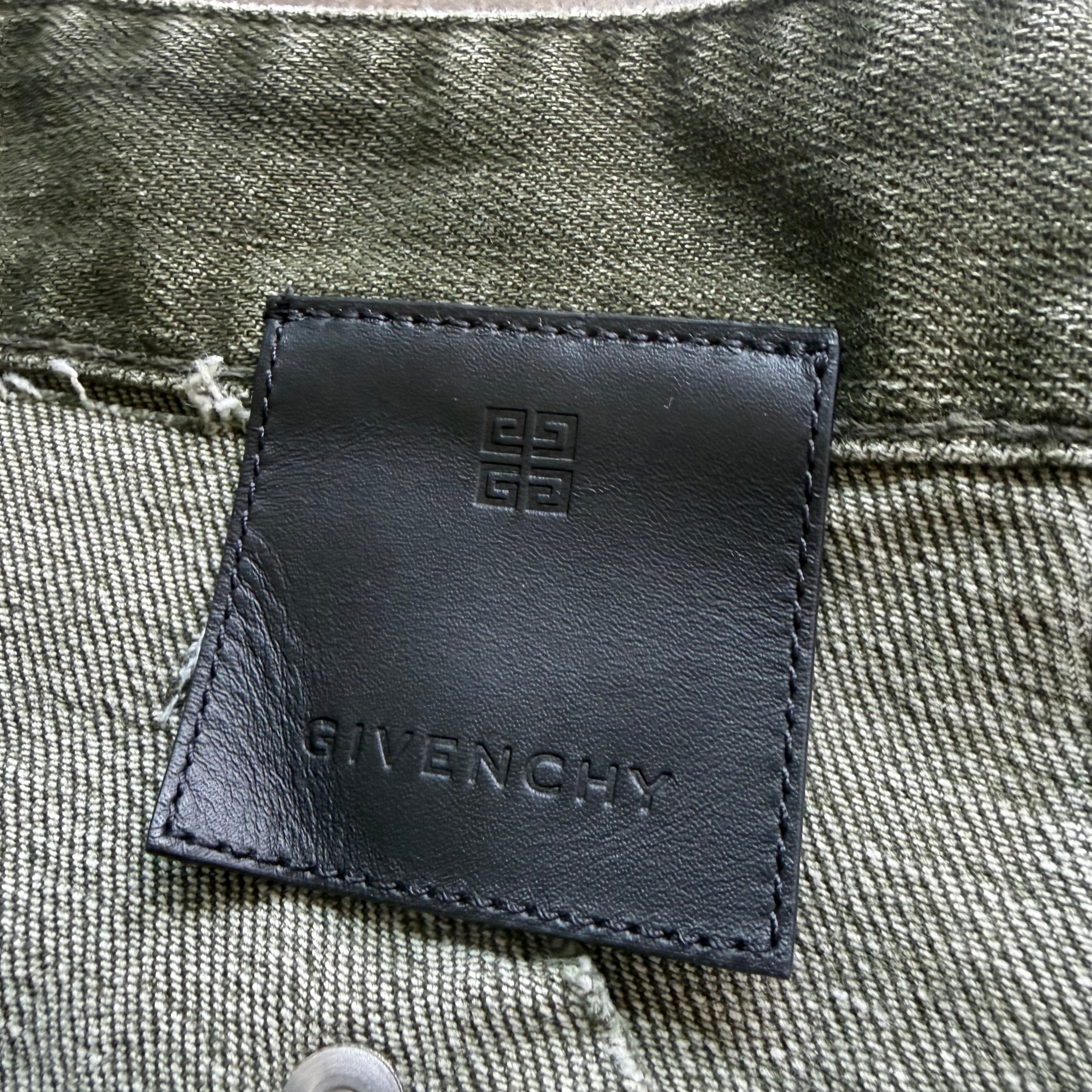 37x34 Givenchy Slim Fit Tapered Distressed Tie Dye Jeans