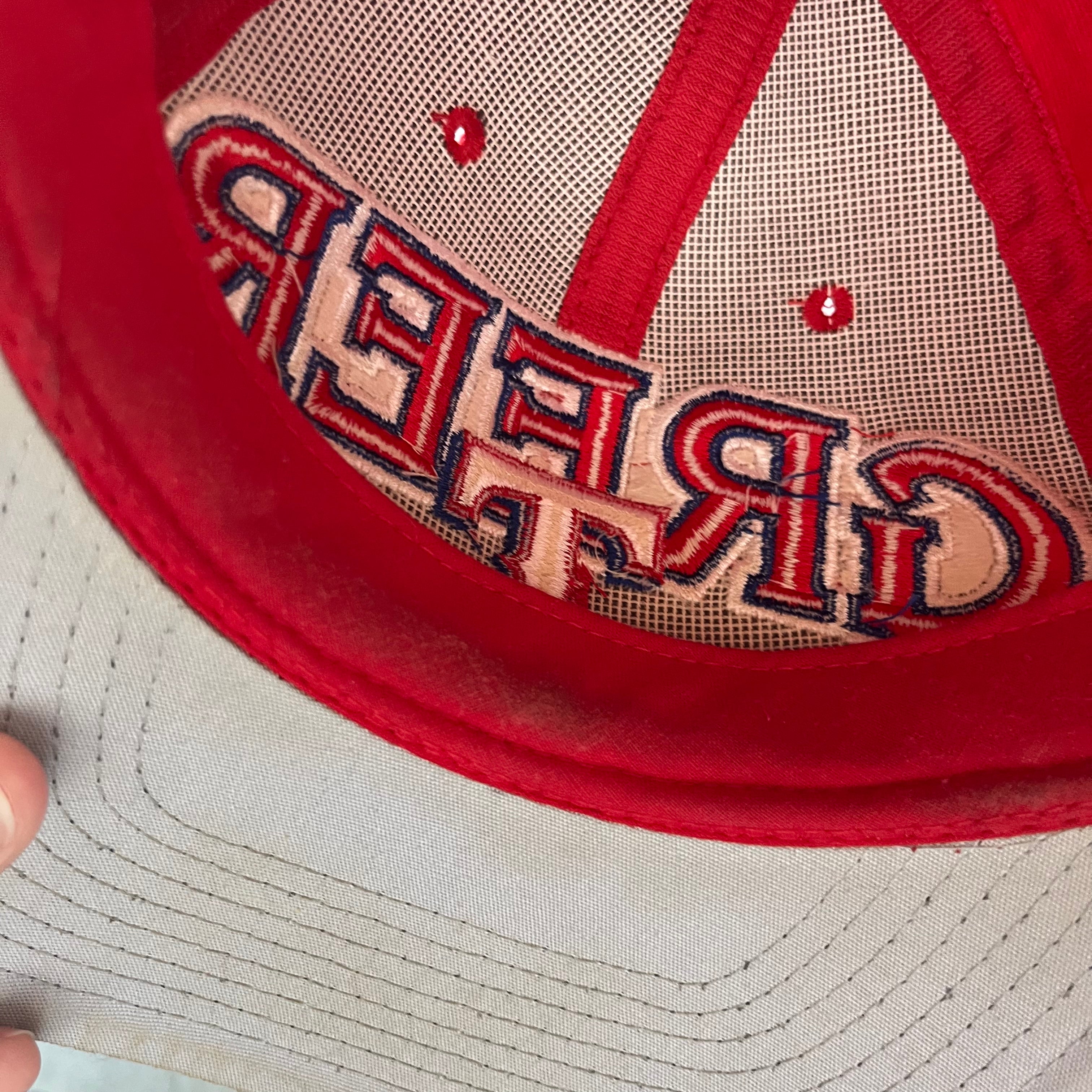 90s Red Greer SnapBack Hat